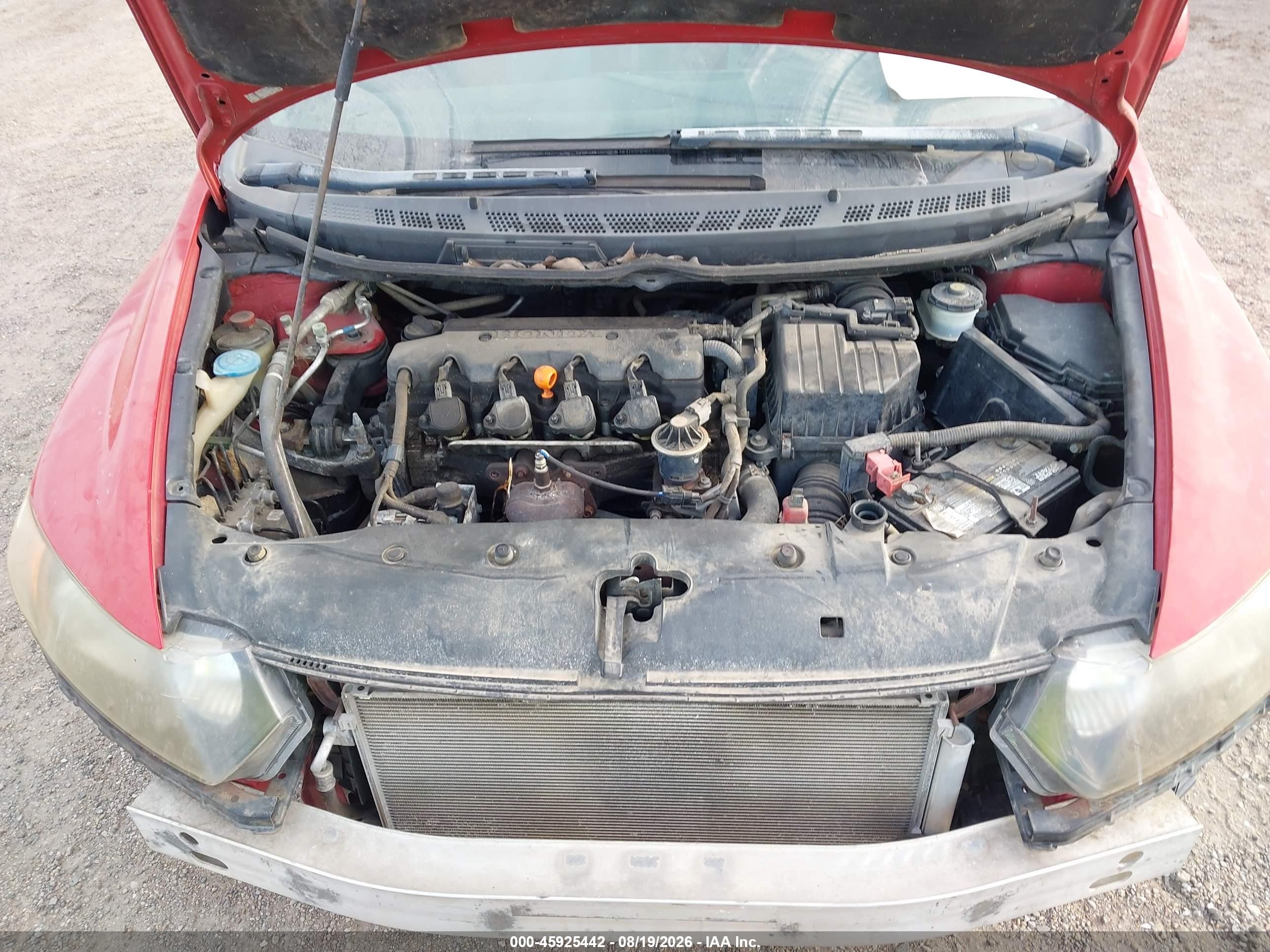 2006 Honda Civic Ex Красный vin: 2HGFG12816H556550