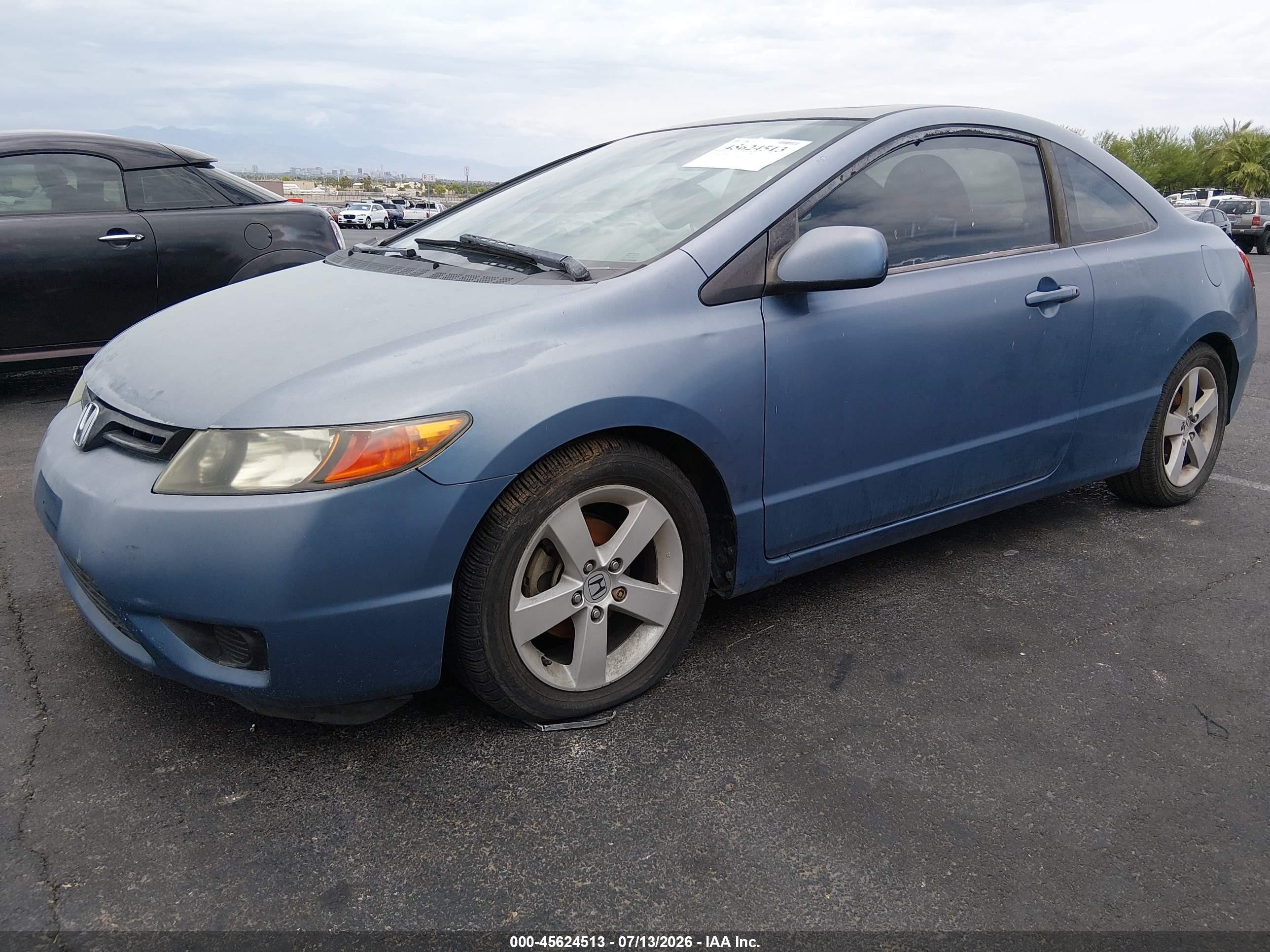 2006 Honda Civic Ex Blue vin: 2HGFG12816H563224