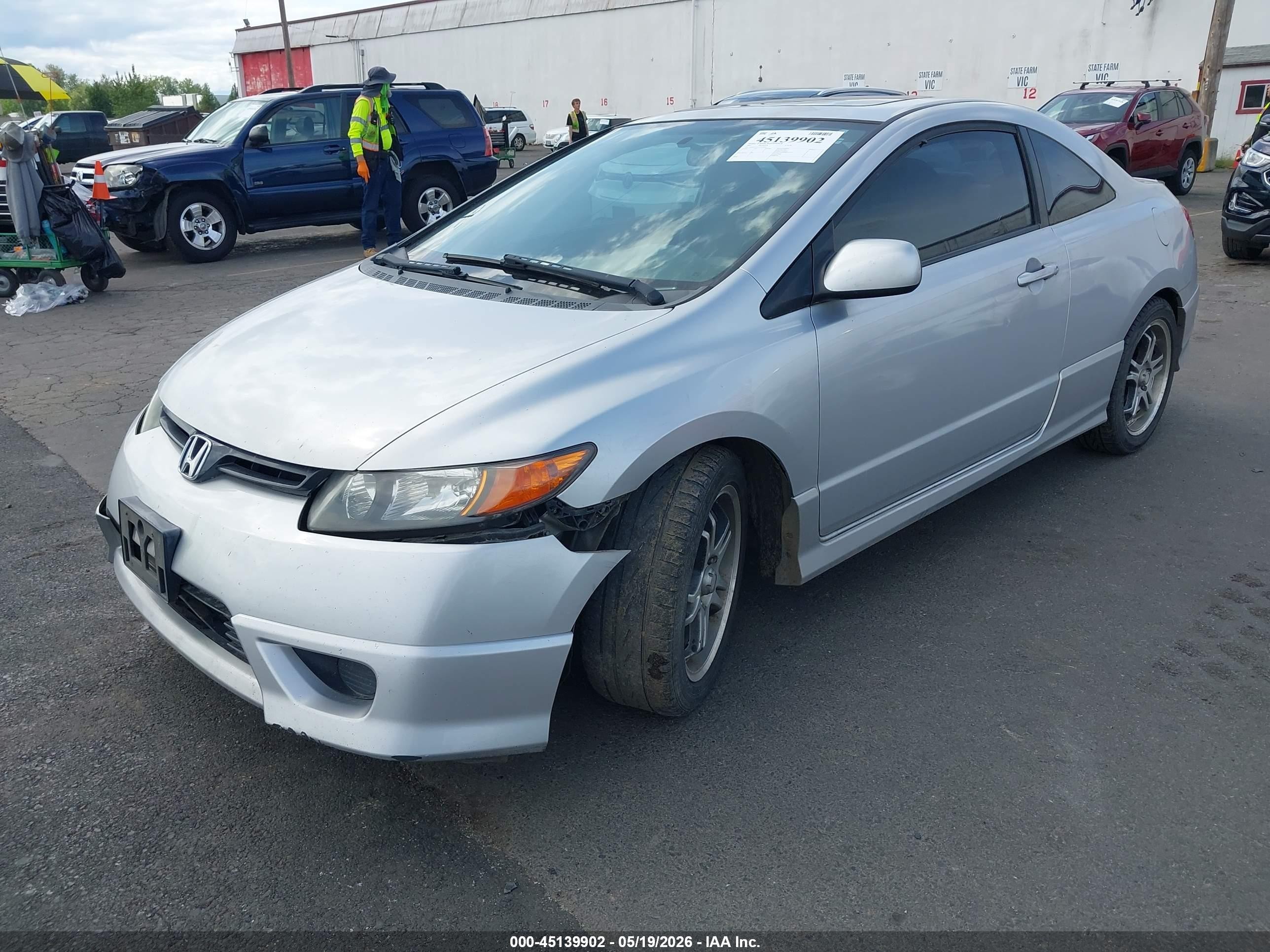 2007 Honda Civic Ex Silver vin: 2HGFG12817H579697