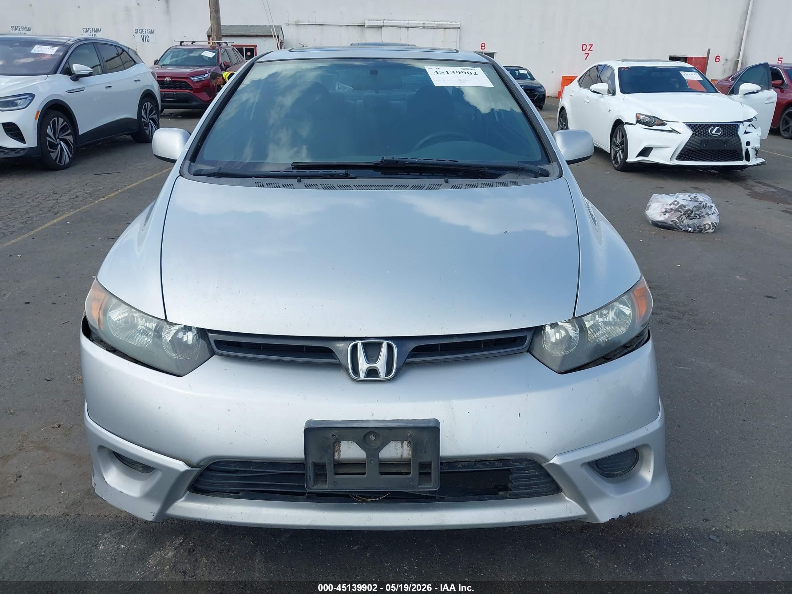 2007 Honda Civic Ex Silver vin: 2HGFG12817H579697