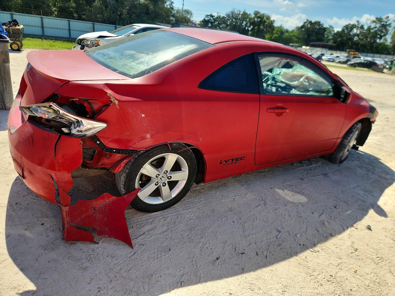 2008 Honda Civic Ex Red vin: 2HGFG12818H501566