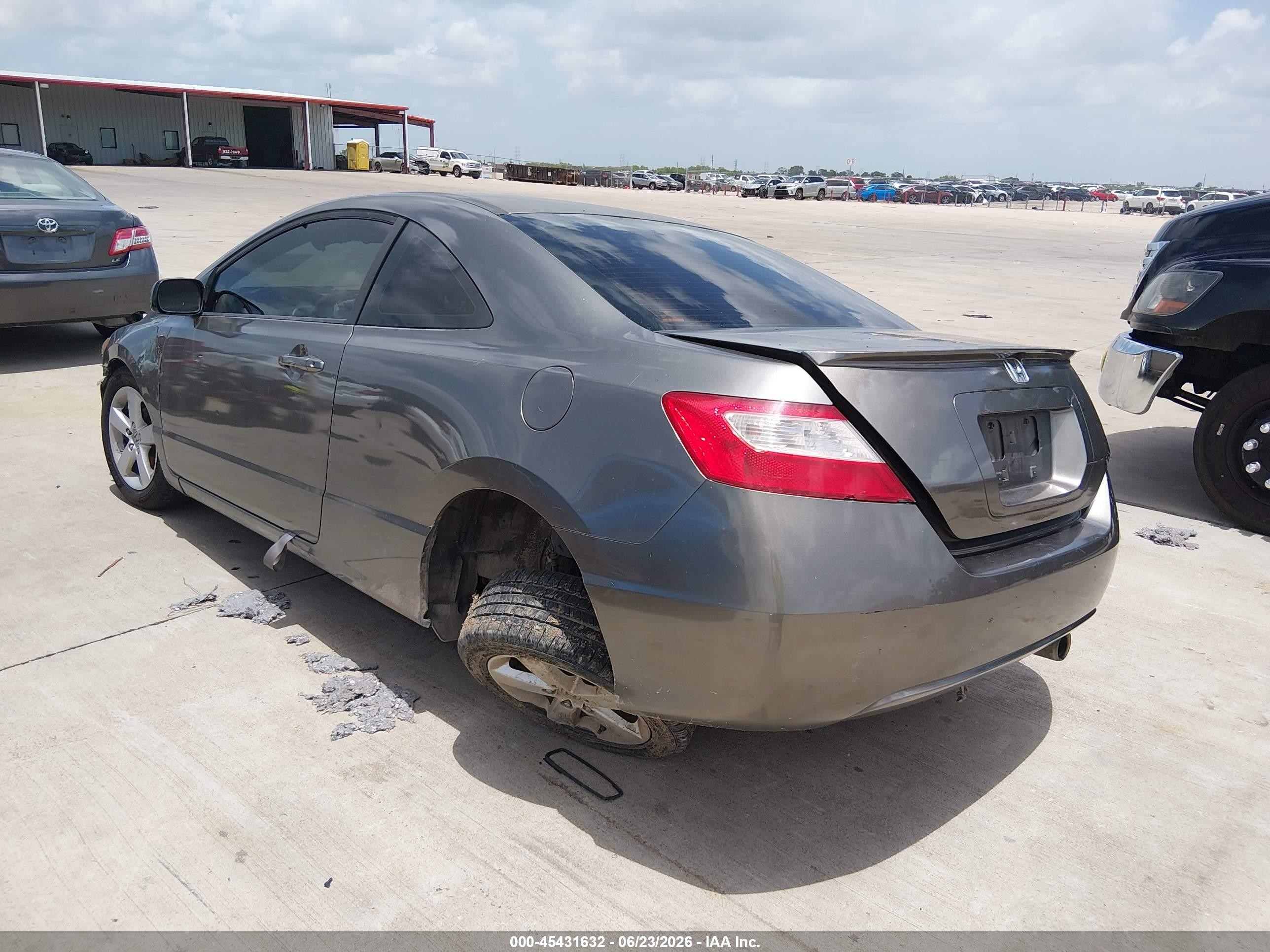 2008 Honda Civic Ex Gray vin: 2HGFG12818H512924
