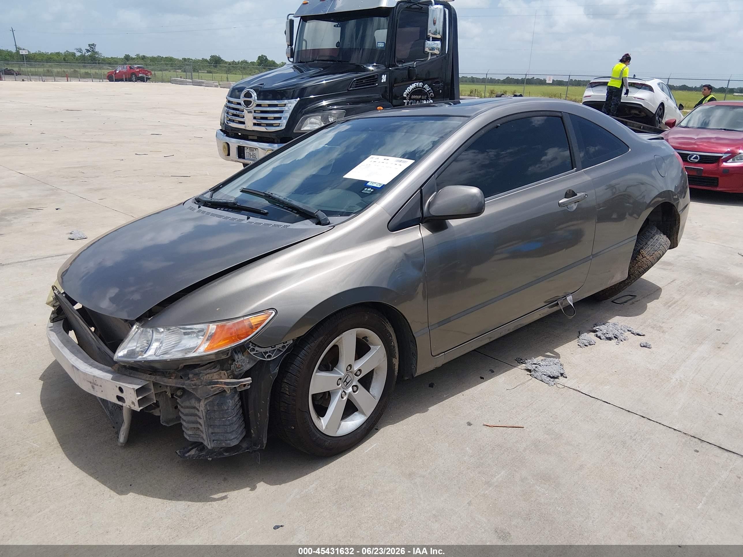 2008 Honda Civic Ex Gray vin: 2HGFG12818H512924