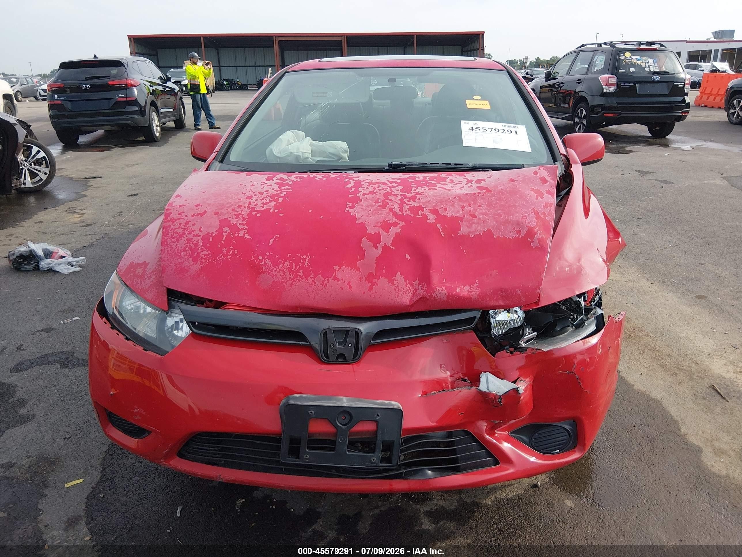 2008 Honda Civic Ex Красный vin: 2HGFG12818H532140