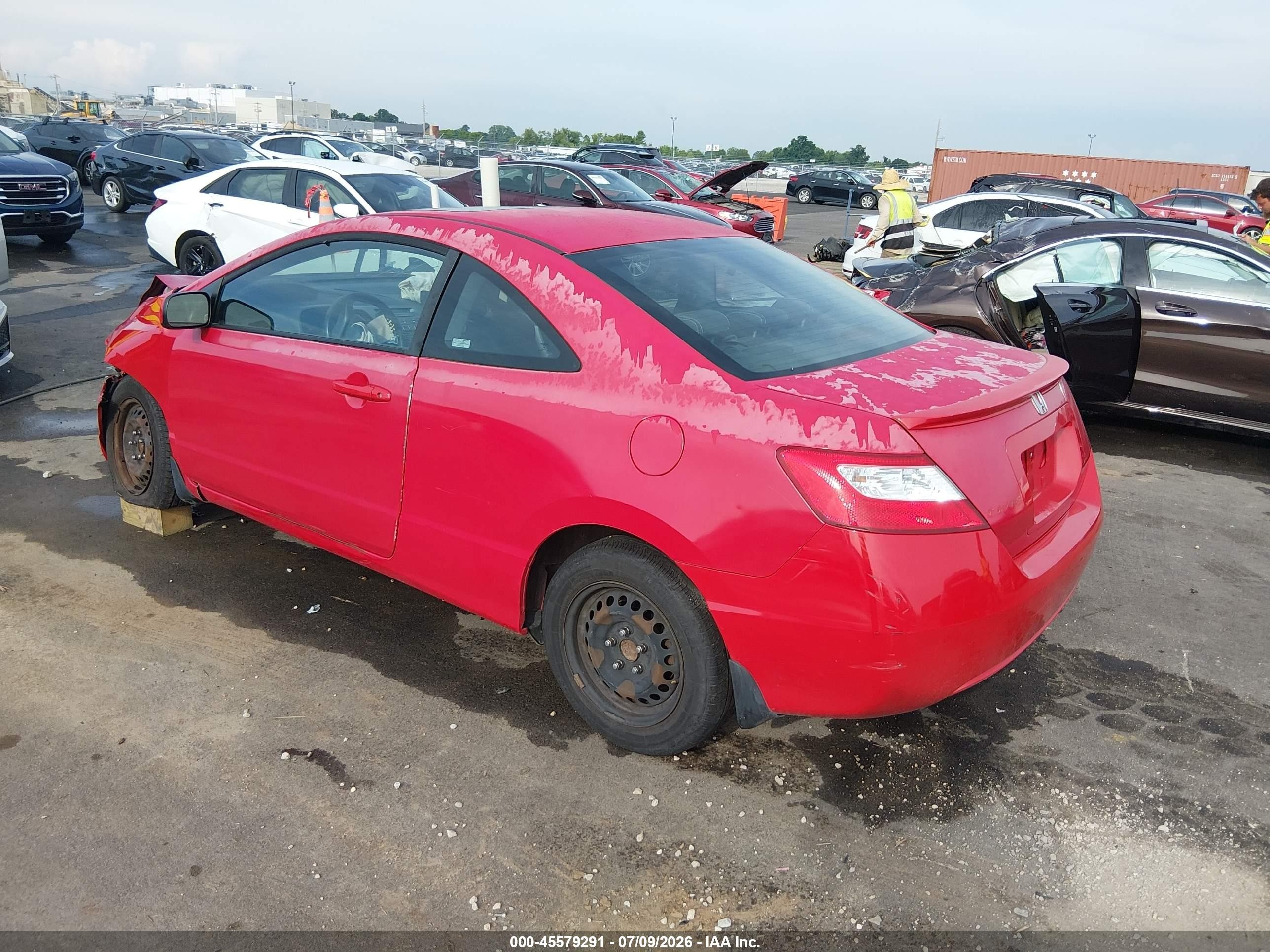 2008 Honda Civic Ex Красный vin: 2HGFG12818H532140