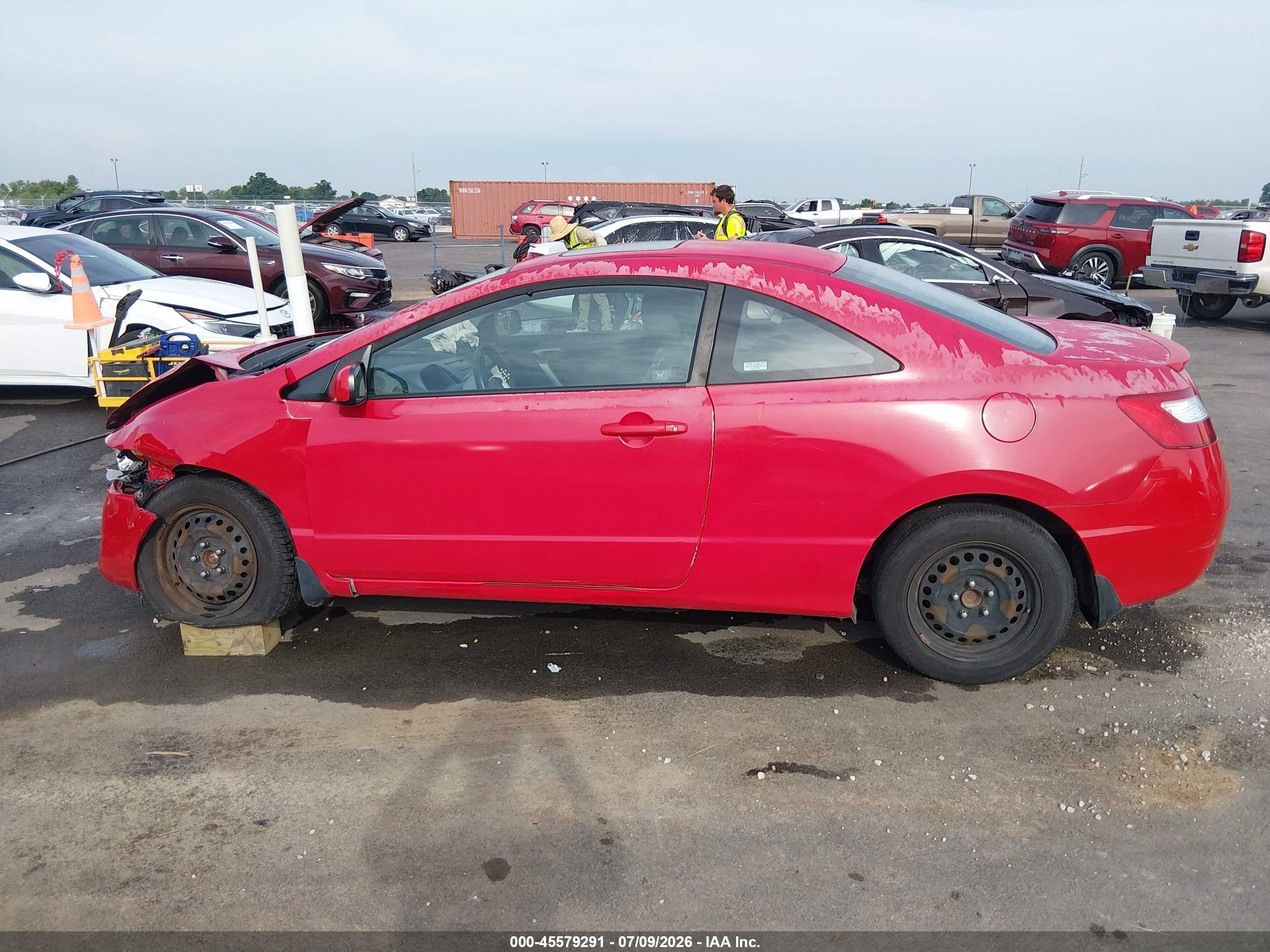2008 Honda Civic Ex Красный vin: 2HGFG12818H532140