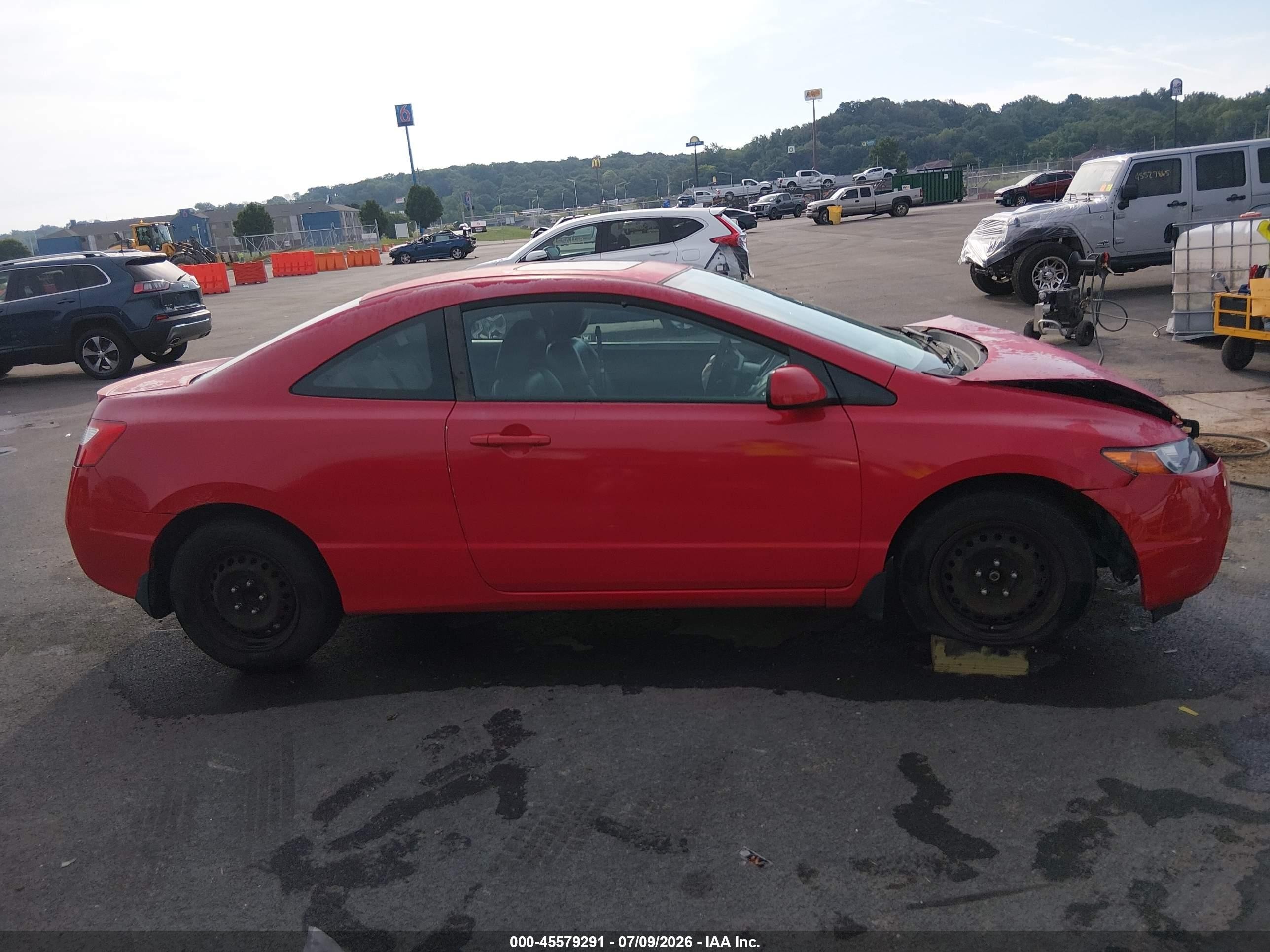 2008 Honda Civic Ex Красный vin: 2HGFG12818H532140