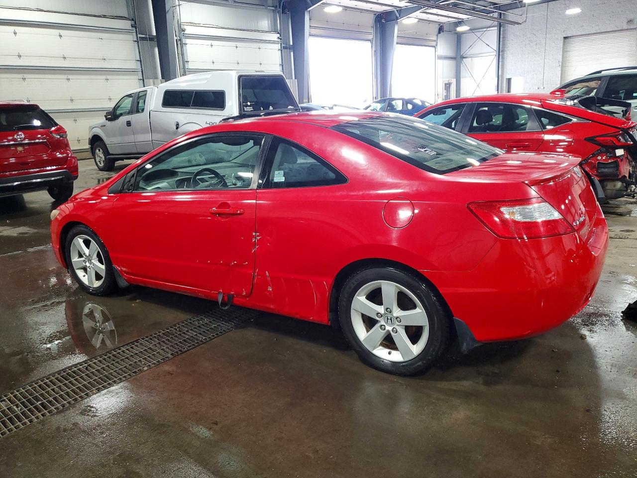 2008 Honda Civic Ex Красный vin: 2HGFG12818H540030