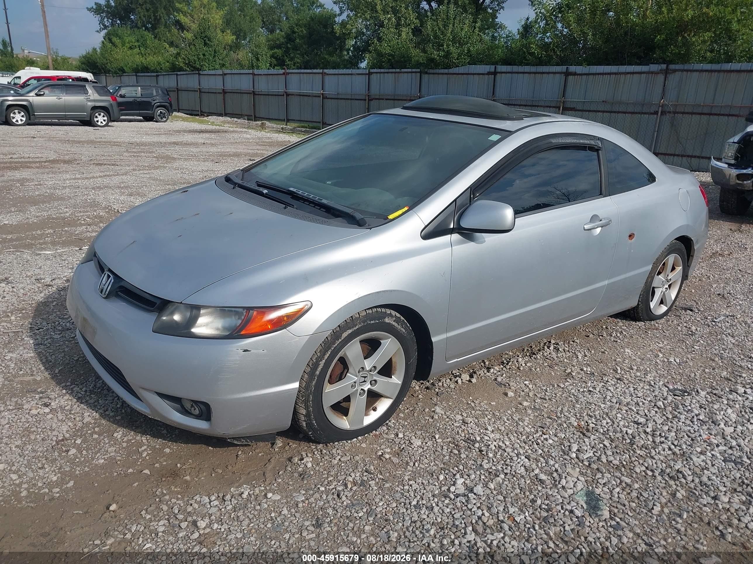 2008 Honda Civic Ex Silver vin: 2HGFG12818H548595