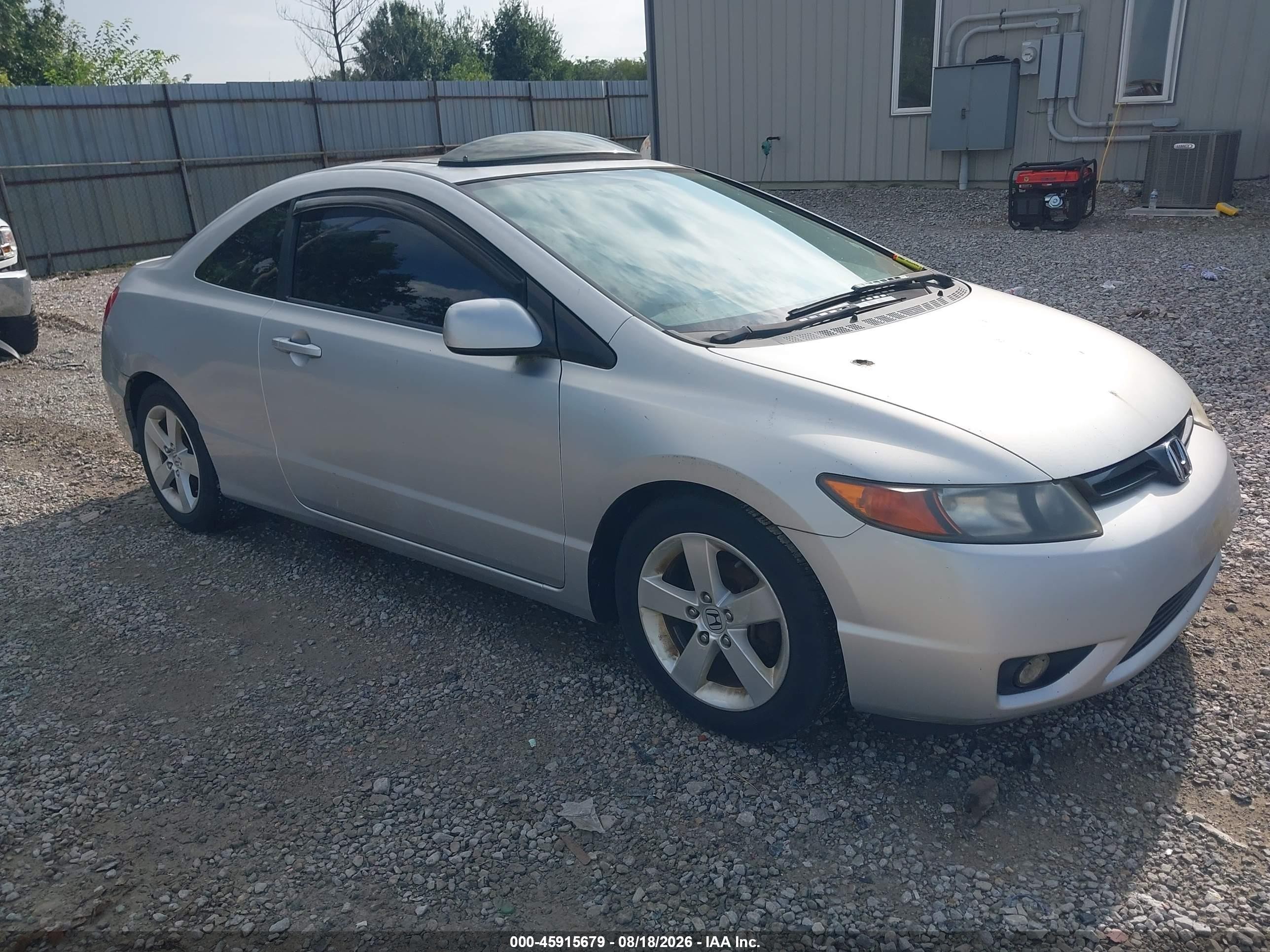 2008 Honda Civic Ex Silver vin: 2HGFG12818H548595