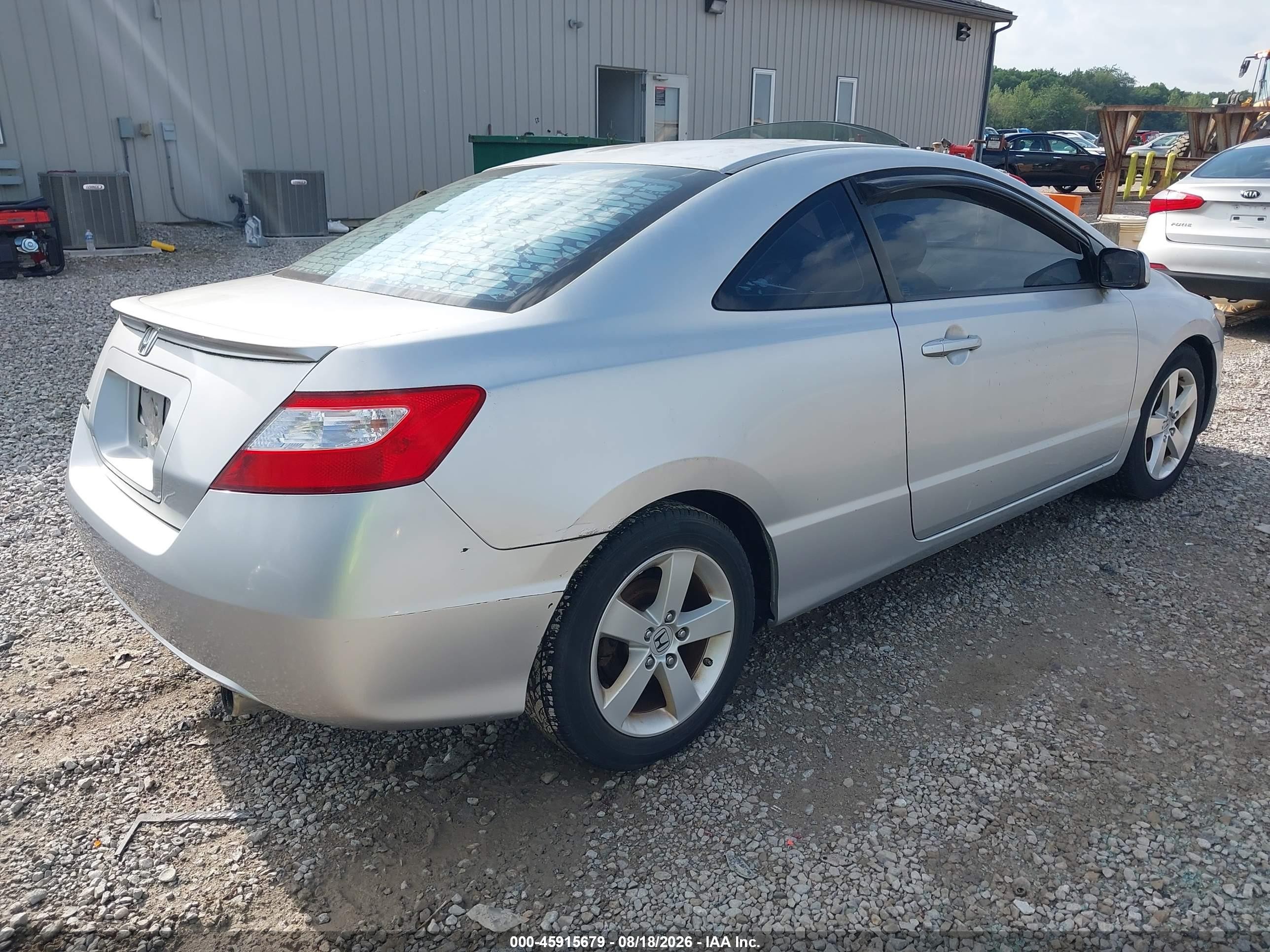 2008 Honda Civic Ex Silver vin: 2HGFG12818H548595