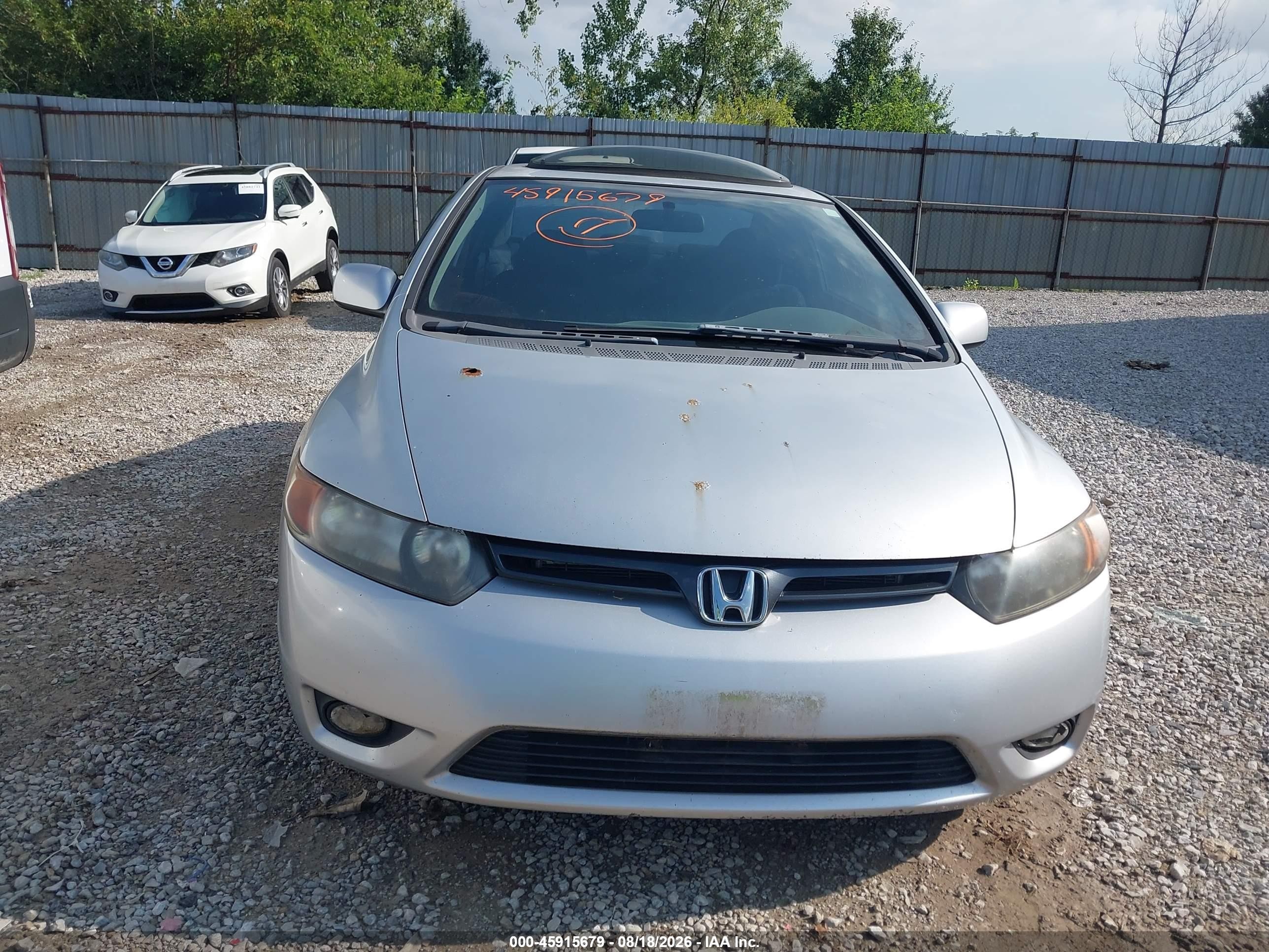 2008 Honda Civic Ex Silver vin: 2HGFG12818H548595