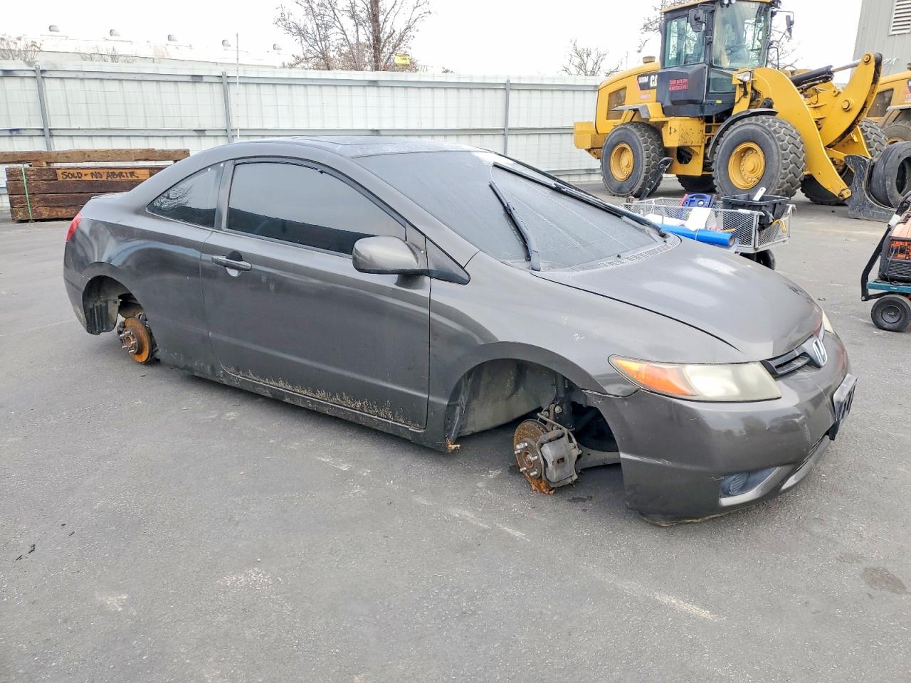 2008 Honda Civic Ex Gray vin: 2HGFG12818H559855