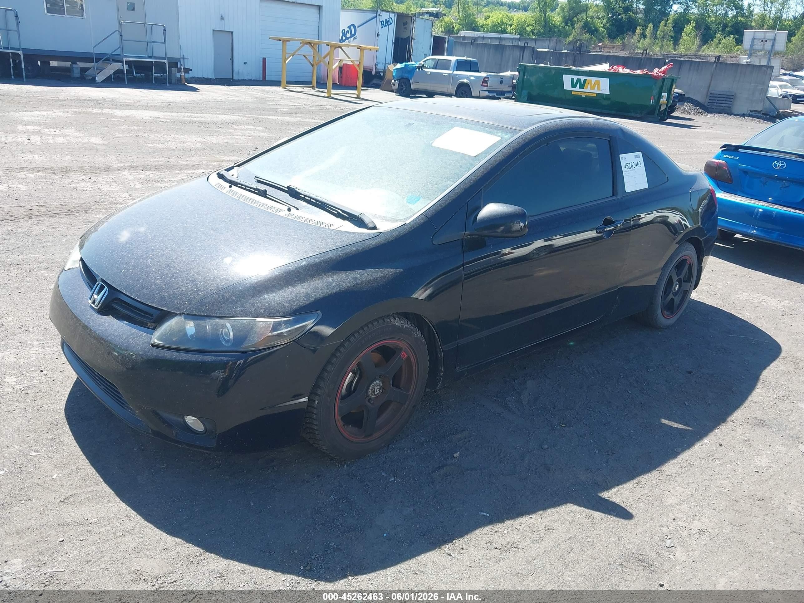 2008 Honda Civic Ex Black vin: 2HGFG12818H561427