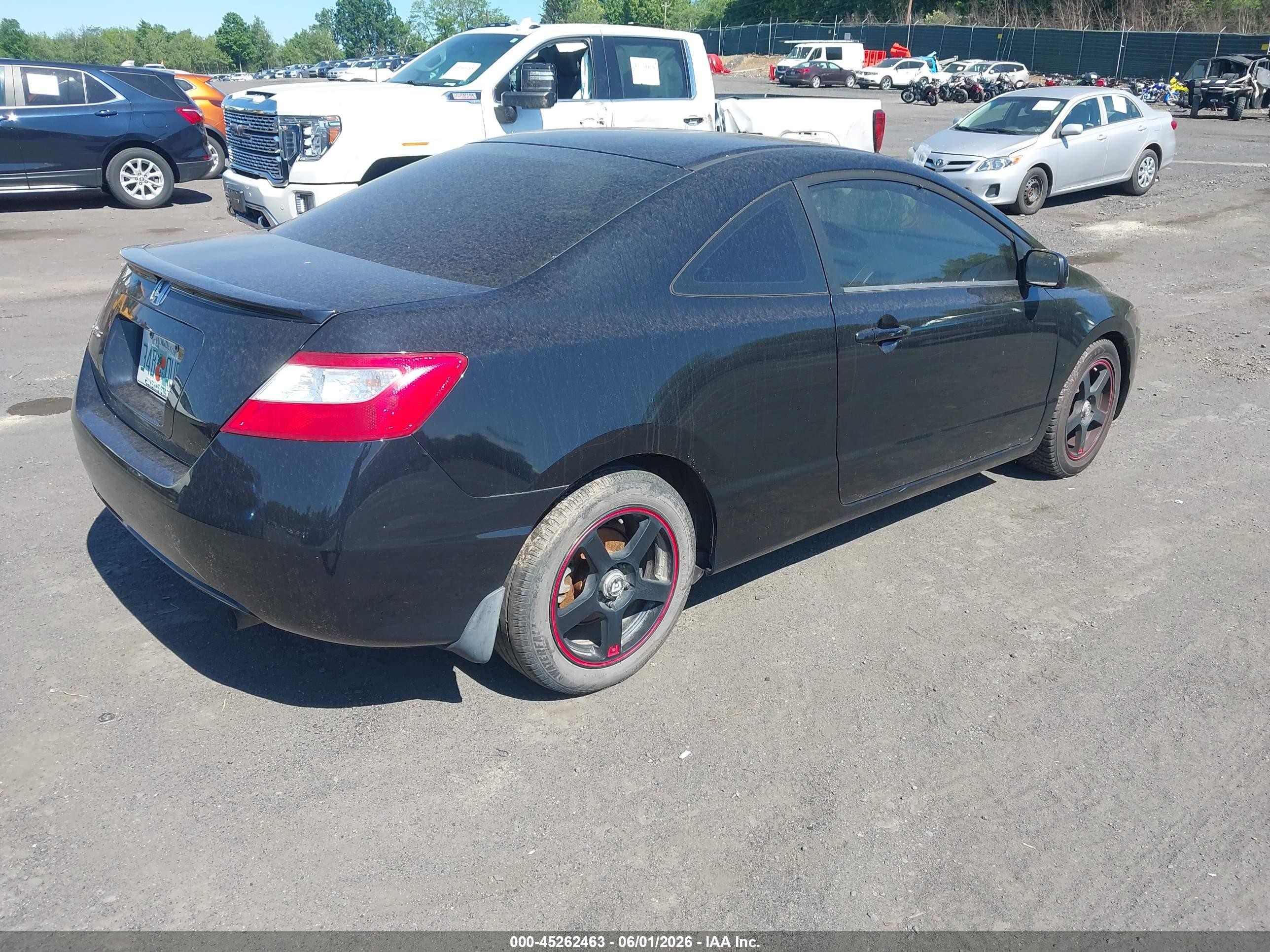 2008 Honda Civic Ex Black vin: 2HGFG12818H561427