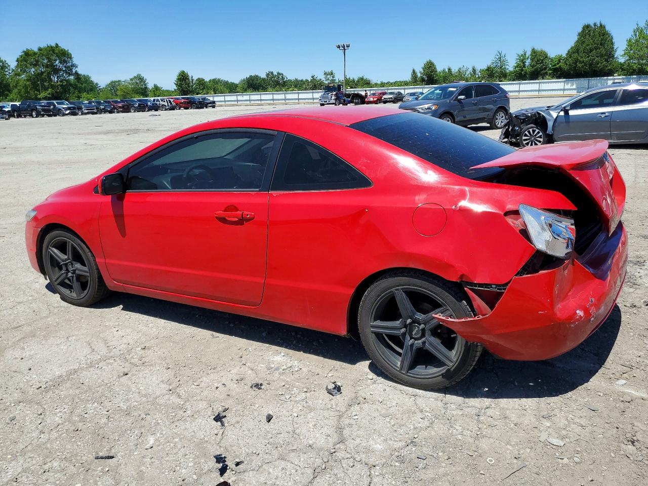 2009 Honda Civic Ex Red vin: 2HGFG12819H517803