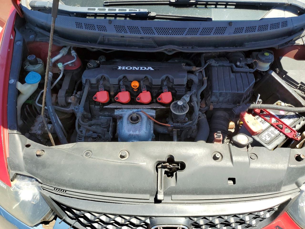 2009 Honda Civic Ex Red vin: 2HGFG12819H517803