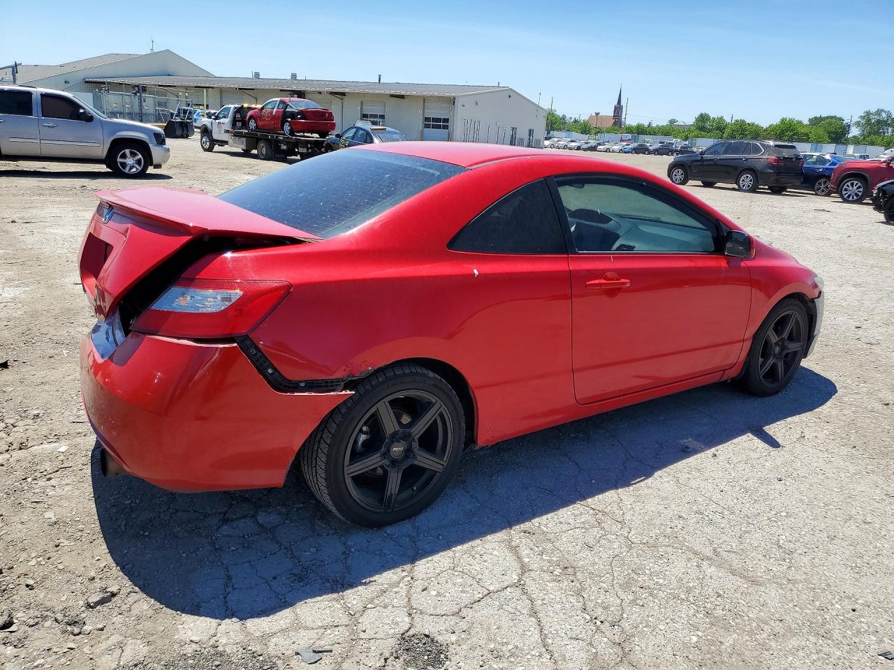2009 Honda Civic Ex Red vin: 2HGFG12819H517803