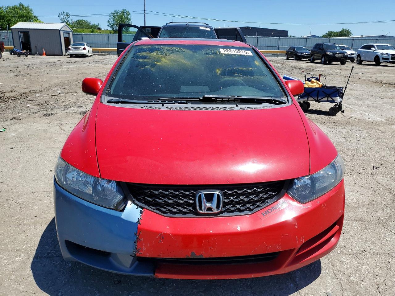 2009 Honda Civic Ex Red vin: 2HGFG12819H517803