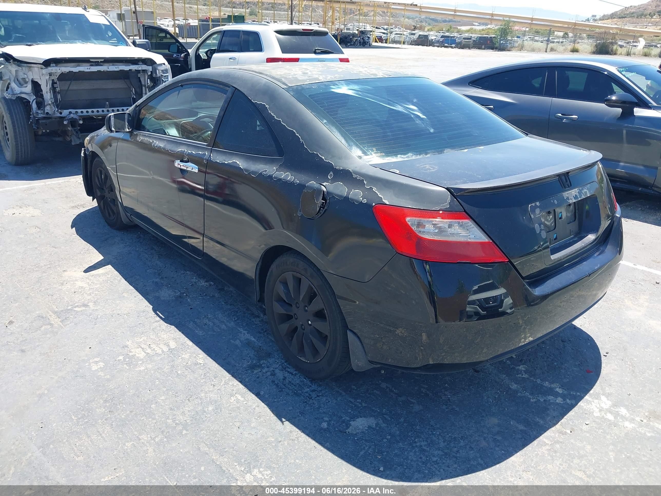 2009 Honda Civic Ex Black vin: 2HGFG12819H536299