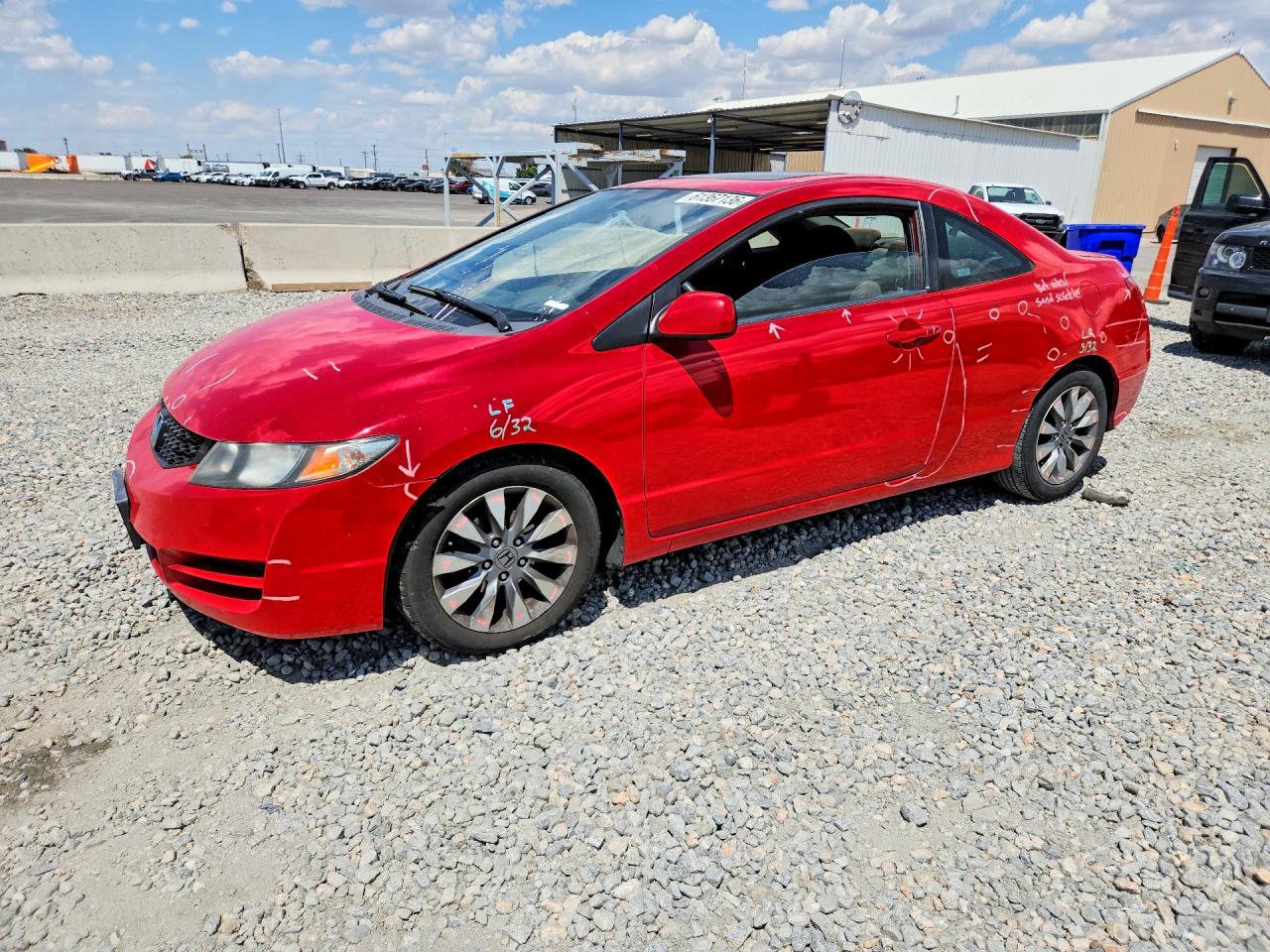 2009 Honda Civic Ex Red vin: 2HGFG12819H538604