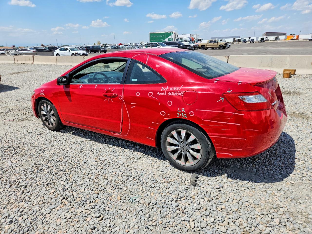 2009 Honda Civic Ex Red vin: 2HGFG12819H538604