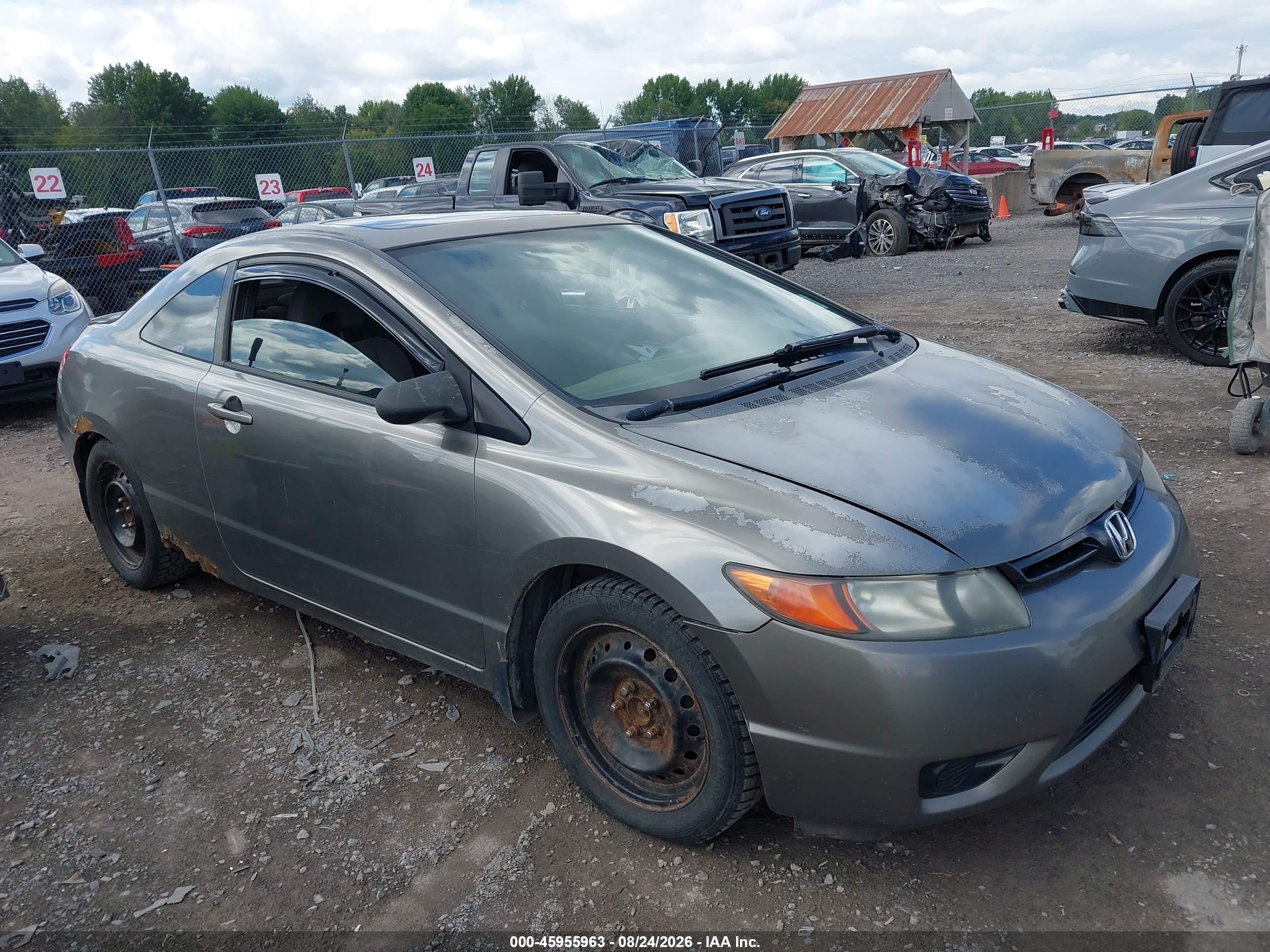2007 Honda Civic Ex Brown vin: 2HGFG12827H505771