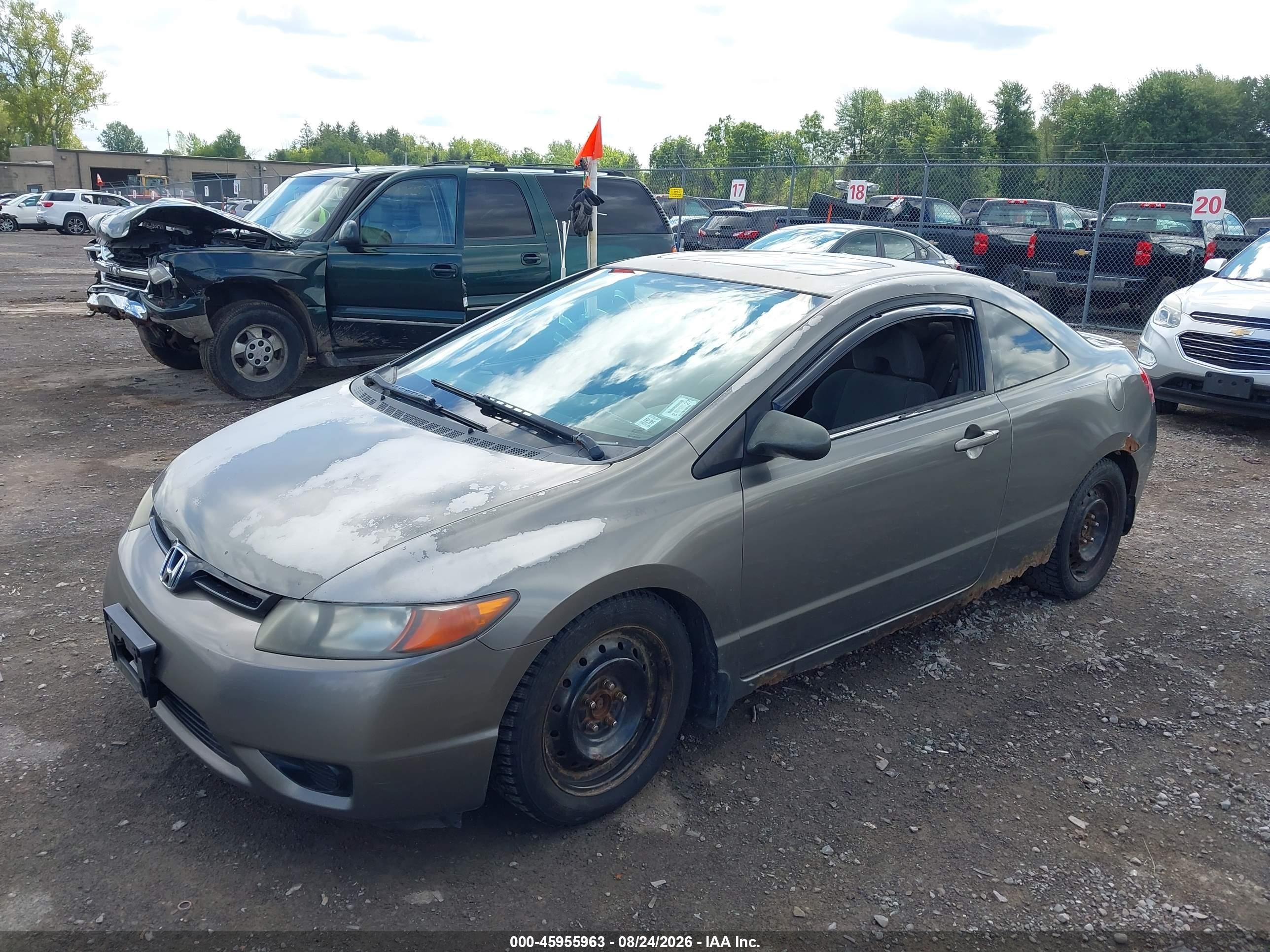 2007 Honda Civic Ex Brown vin: 2HGFG12827H505771