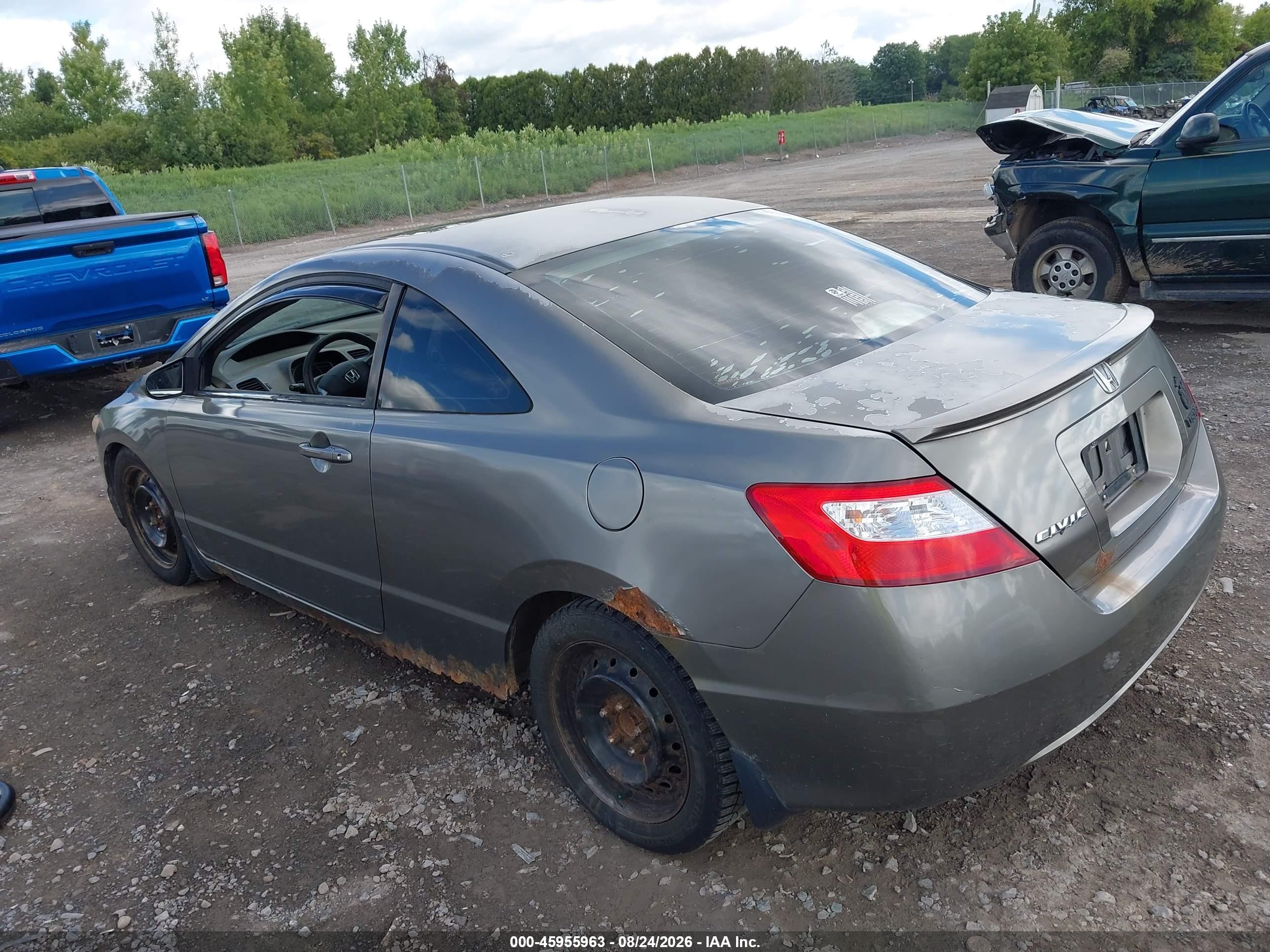 2007 Honda Civic Ex Brown vin: 2HGFG12827H505771