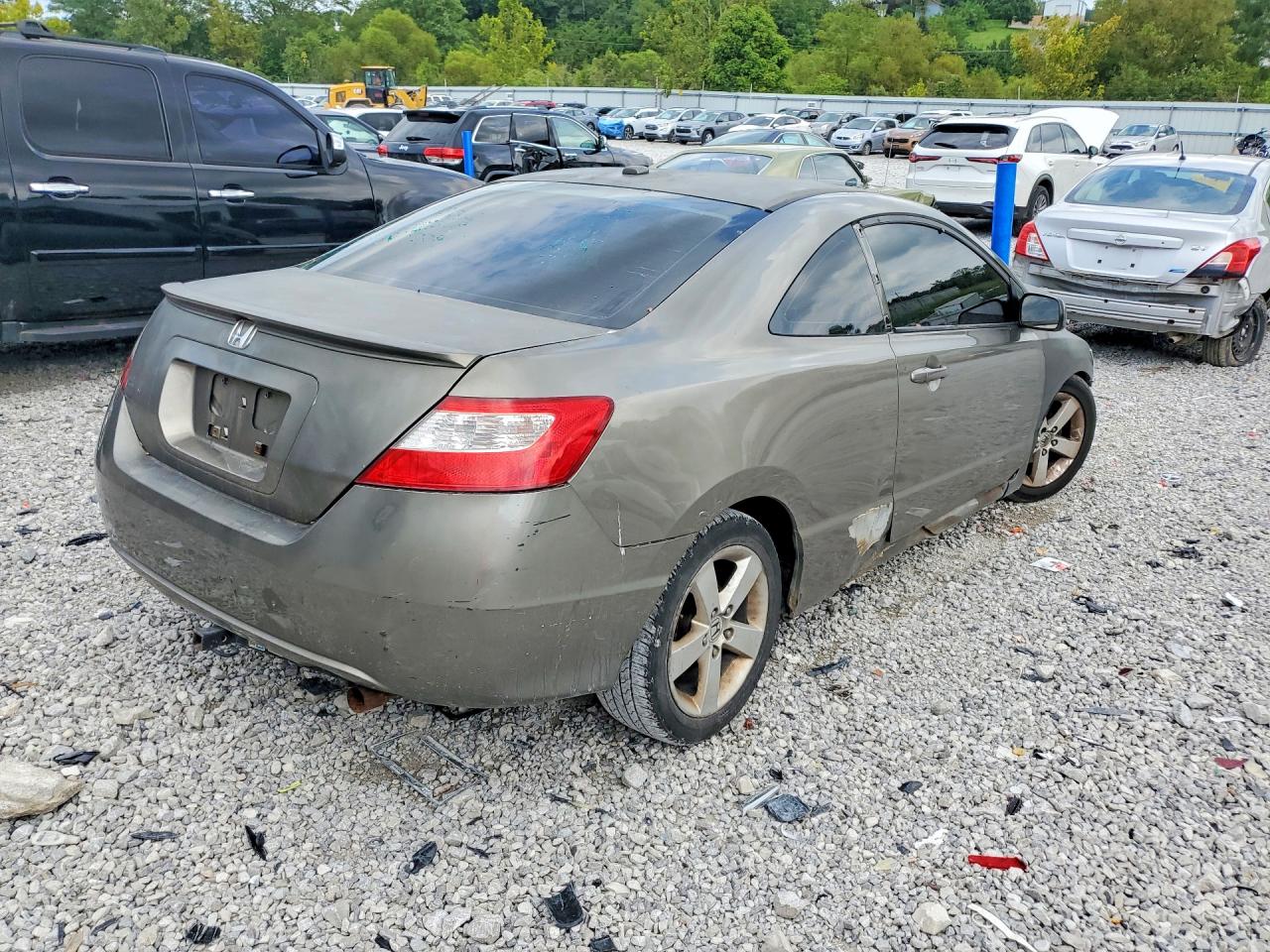 2007 Honda Civic Ex Beige vin: 2HGFG12827H508203