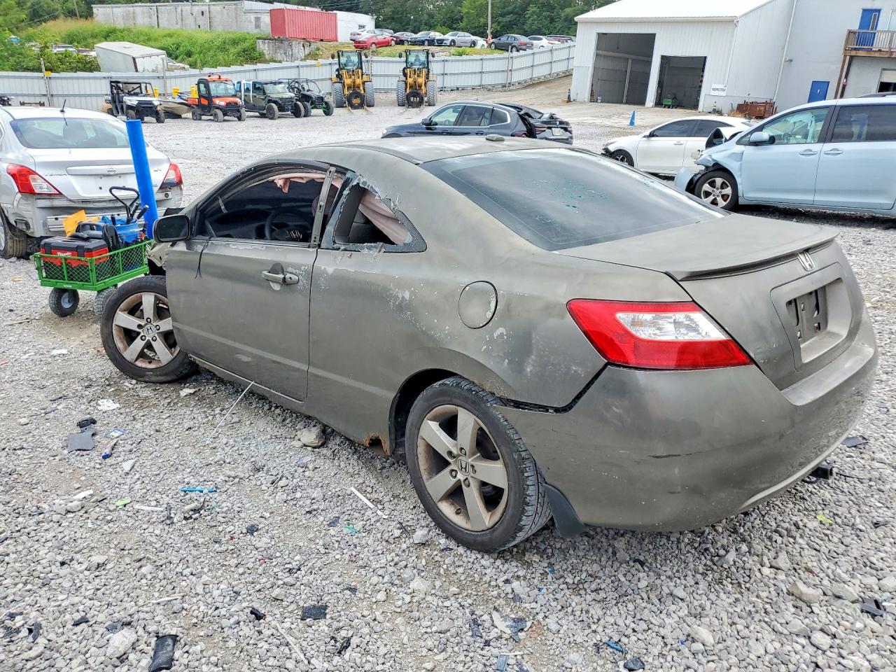 2007 Honda Civic Ex Beige vin: 2HGFG12827H508203