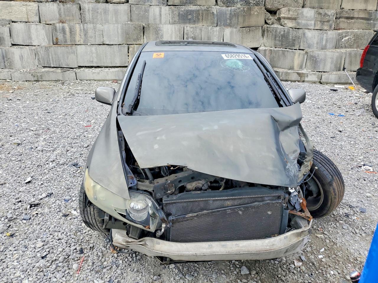 2007 Honda Civic Ex Beige vin: 2HGFG12827H508203