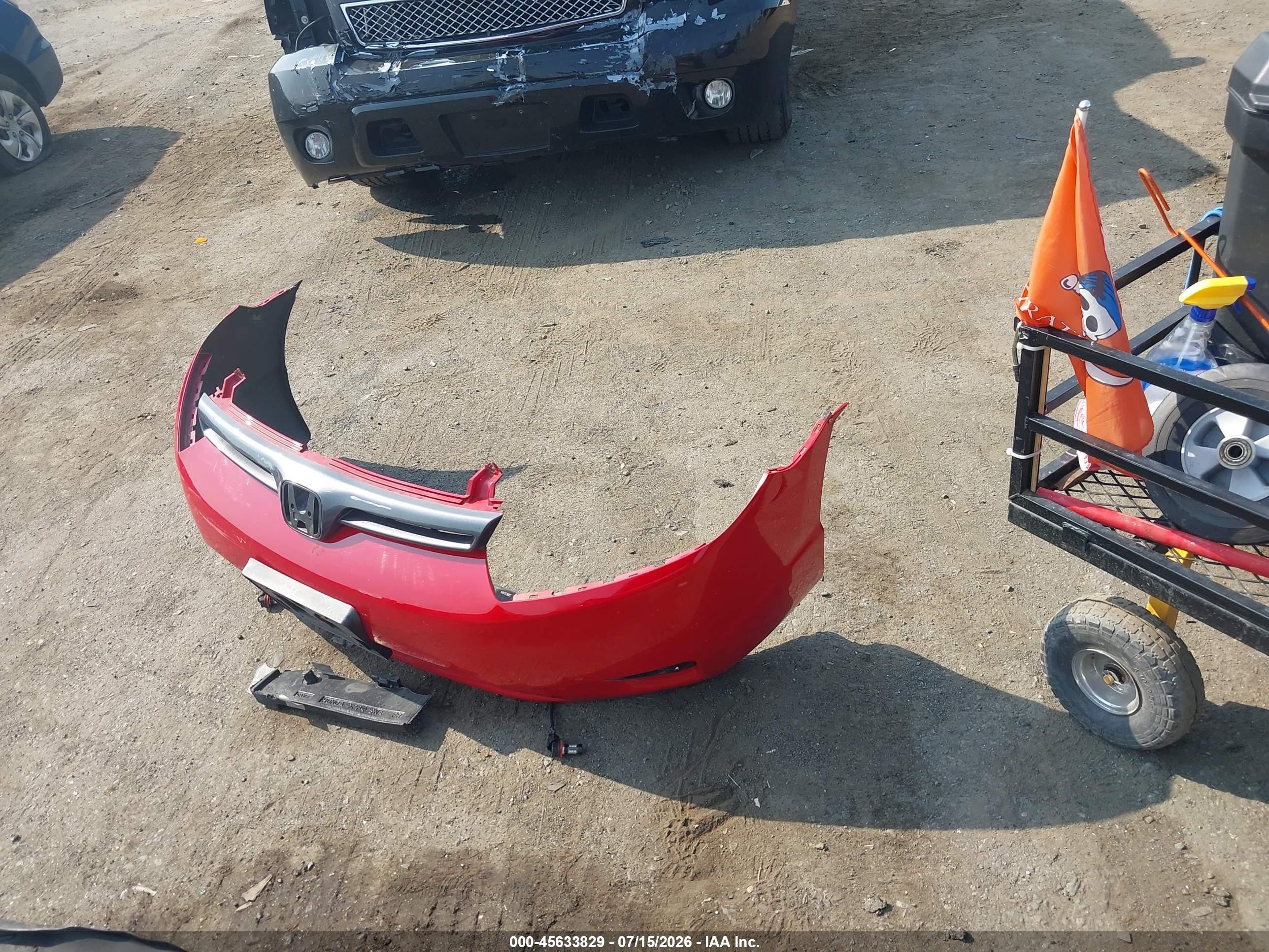 2007 Honda Civic Ex Red vin: 2HGFG12827H527804