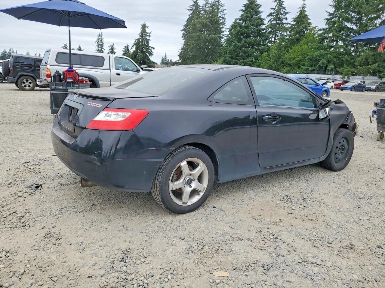 2007 Honda Civic Ex Black vin: 2HGFG12827H532937