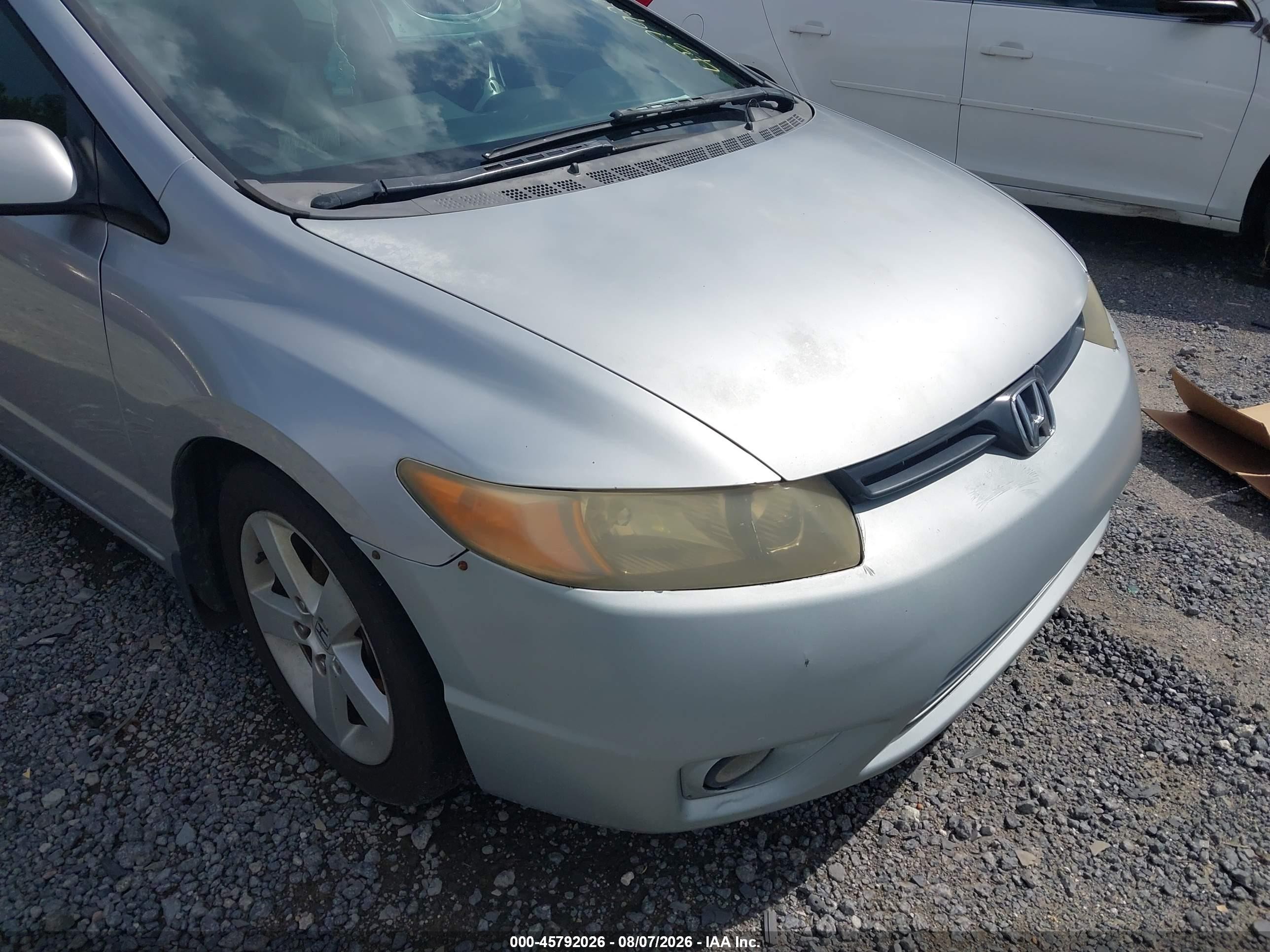 2007 Honda Civic Ex Silver vin: 2HGFG12827H539113