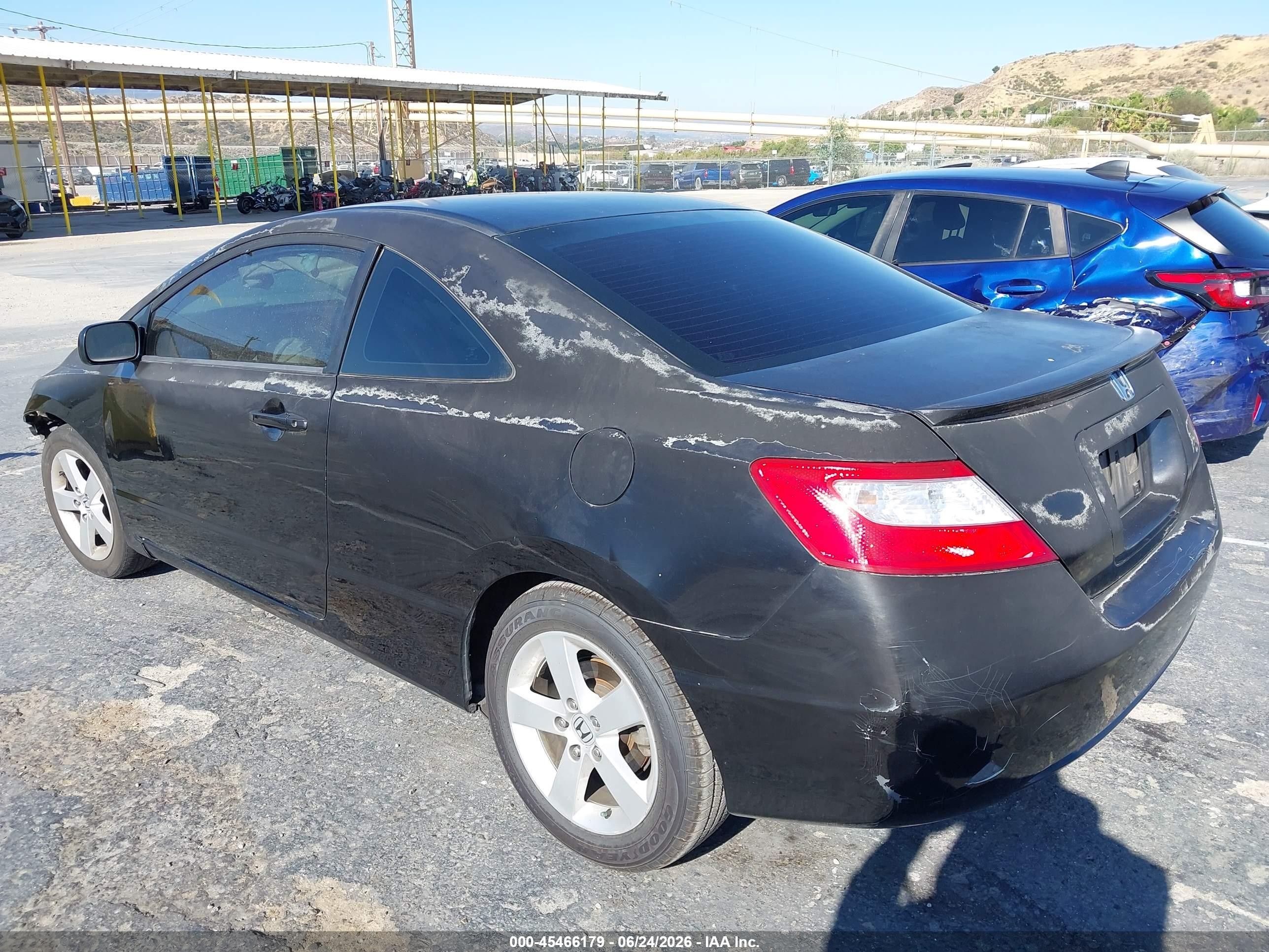 2007 Honda Civic Ex Black vin: 2HGFG12827H543968