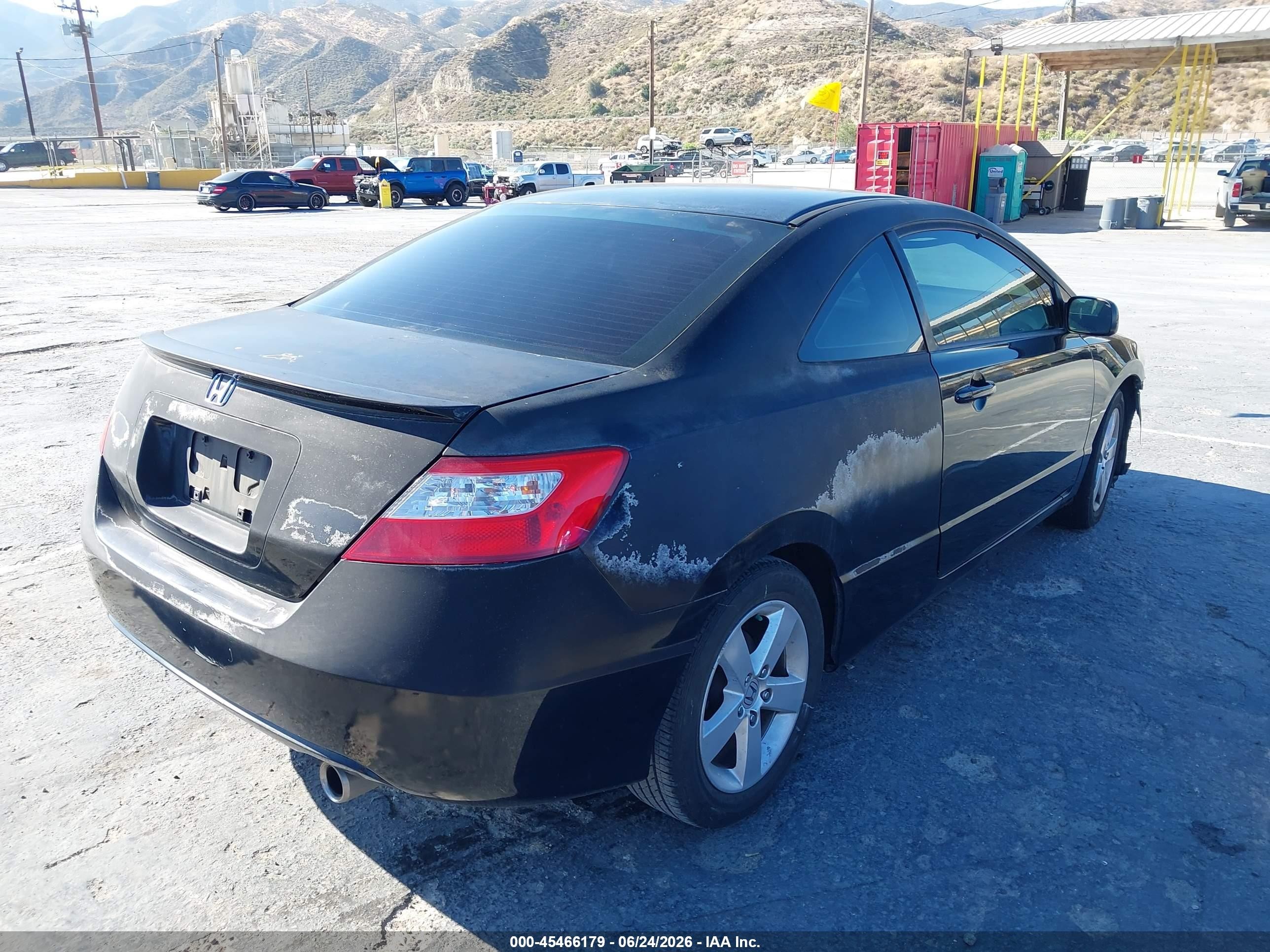2007 Honda Civic Ex Black vin: 2HGFG12827H543968
