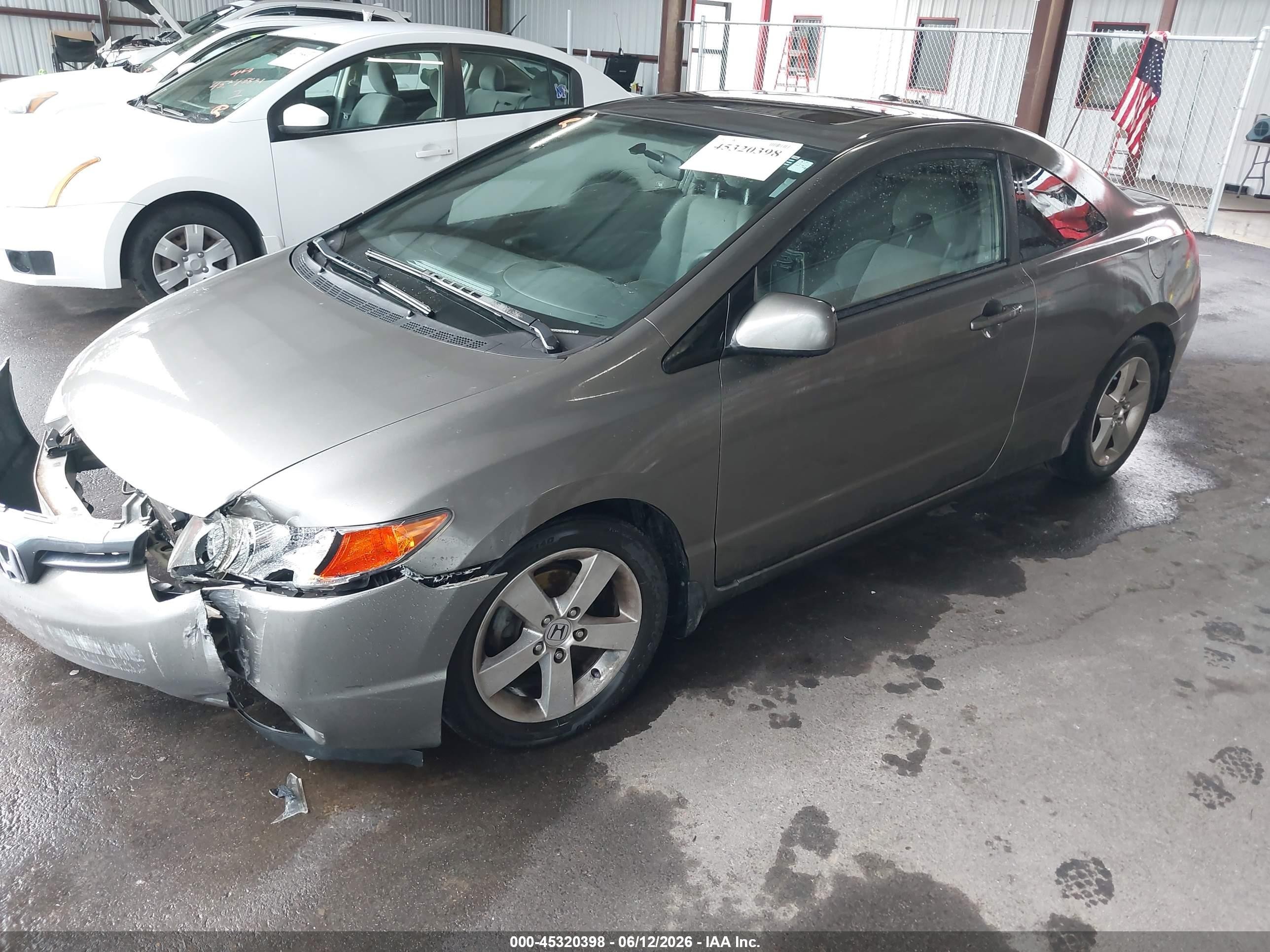 2007 Honda Civic Ex Brown vin: 2HGFG12827H562813