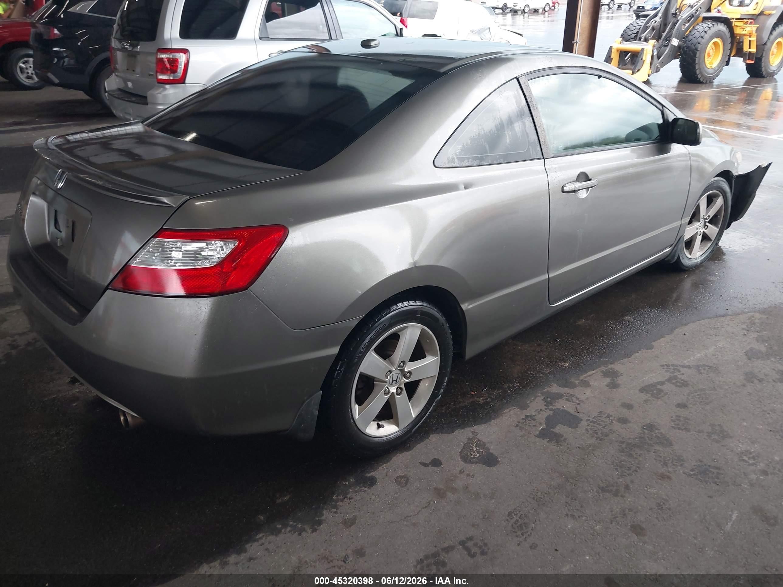 2007 Honda Civic Ex Brown vin: 2HGFG12827H562813