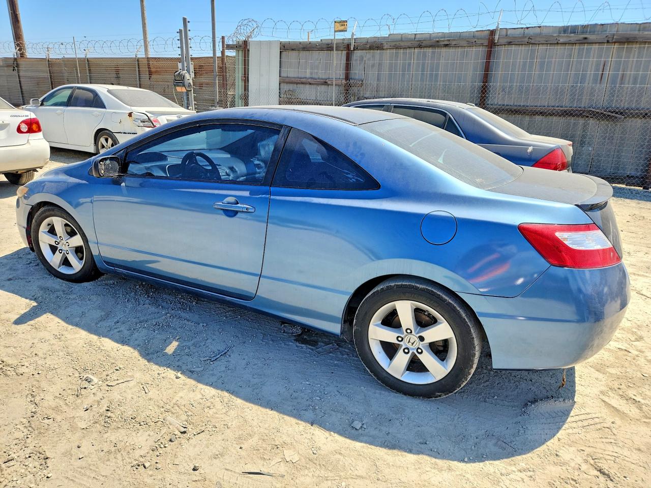 2007 Honda Civic Ex Blue vin: 2HGFG12827H584391