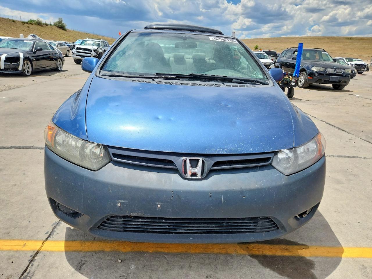 2008 Honda Civic Ex Blue vin: 2HGFG12828H513614