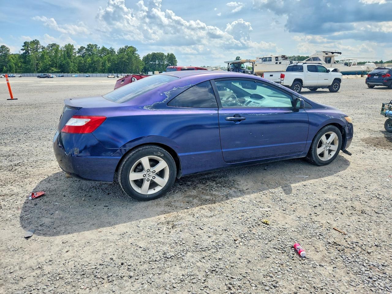 2008 Honda Civic Ex Blue vin: 2HGFG12828H522720