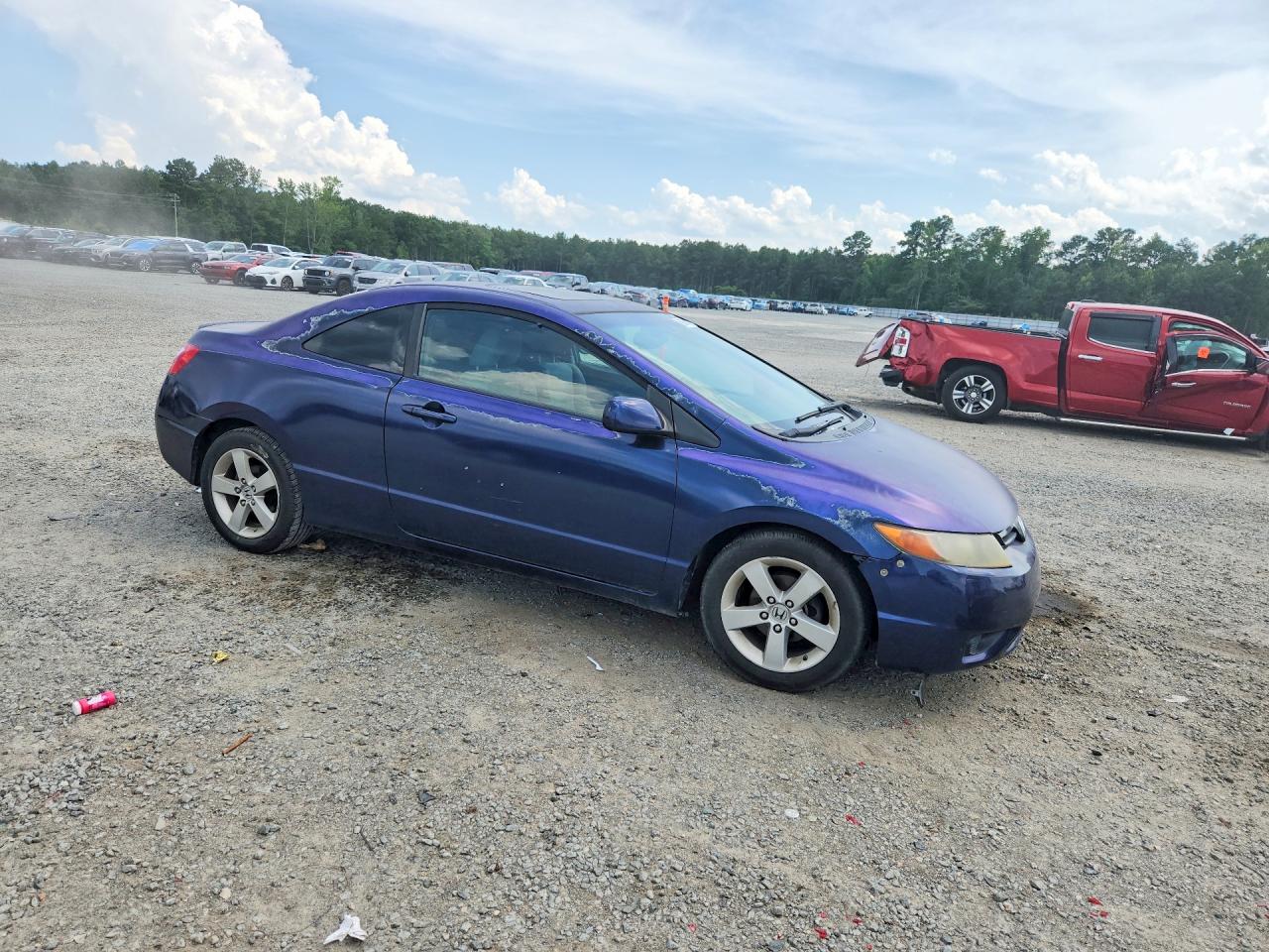 2008 Honda Civic Ex Blue vin: 2HGFG12828H522720