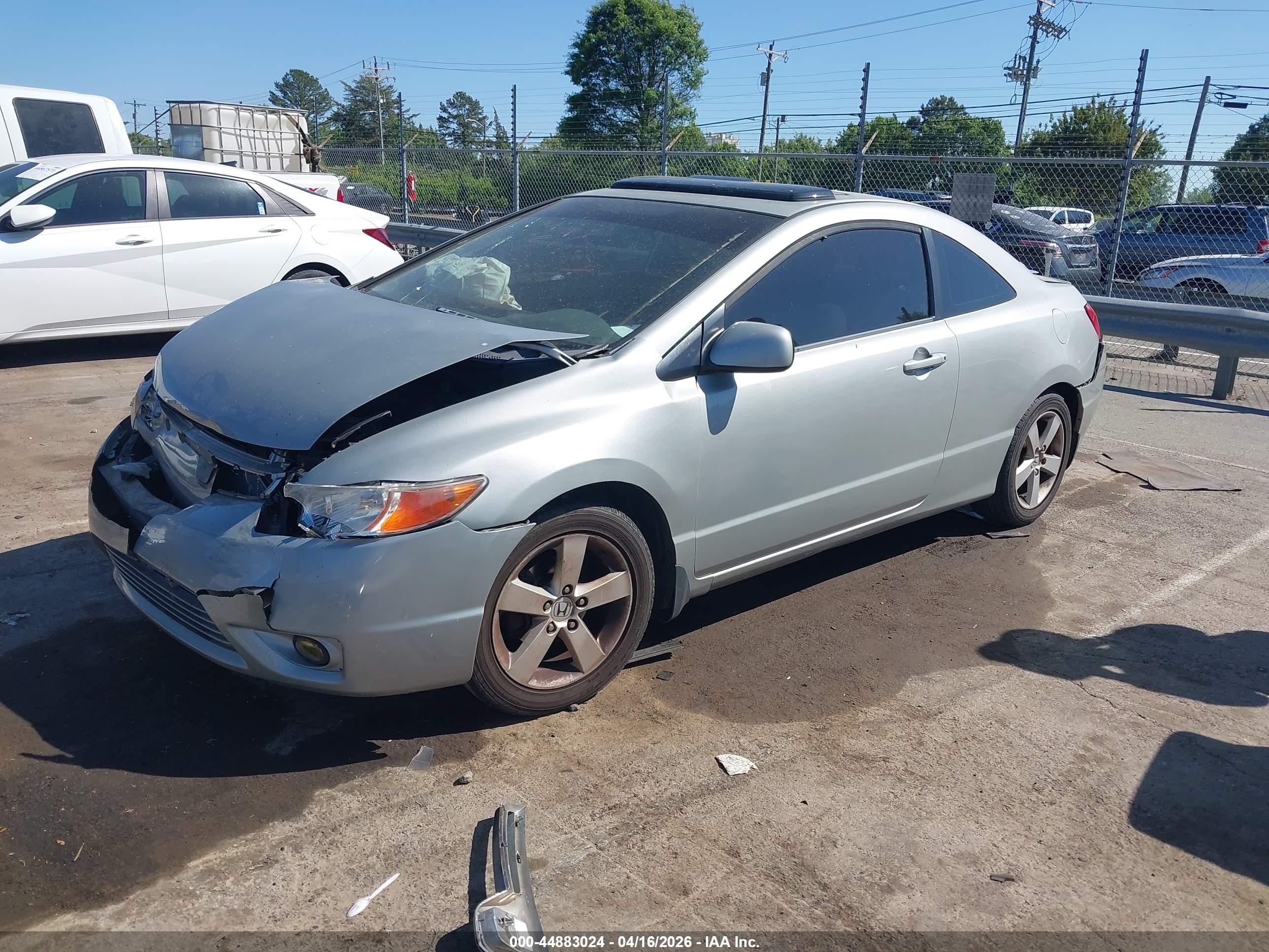 2008 Honda Civic Ex Silver vin: 2HGFG12828H540134