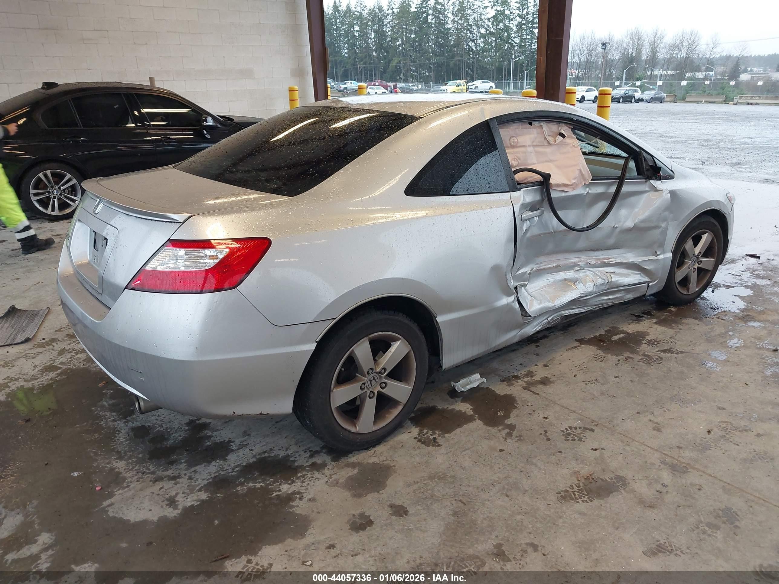 2008 Honda Civic Ex Silver vin: 2HGFG12828H560917