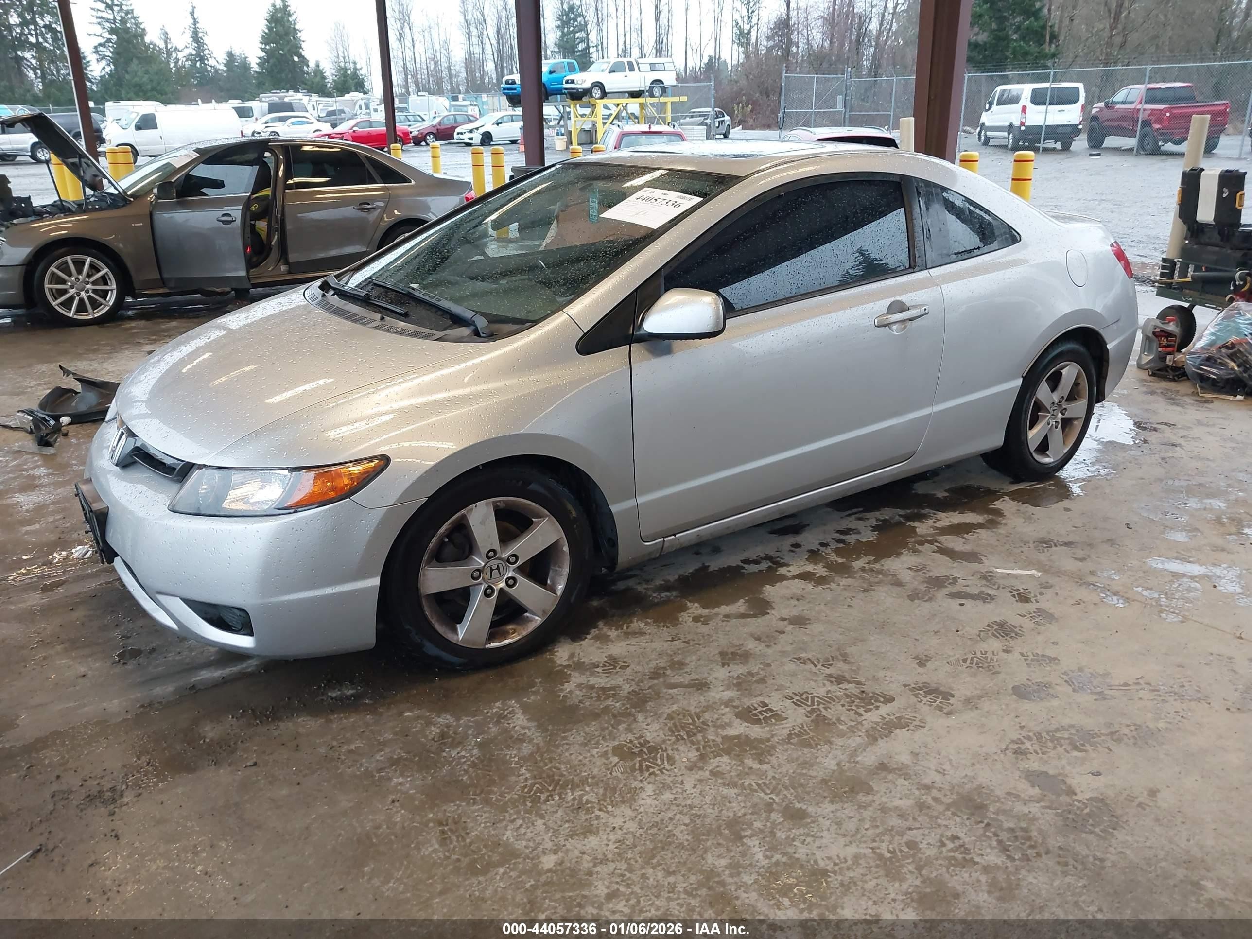 2008 Honda Civic Ex Silver vin: 2HGFG12828H560917