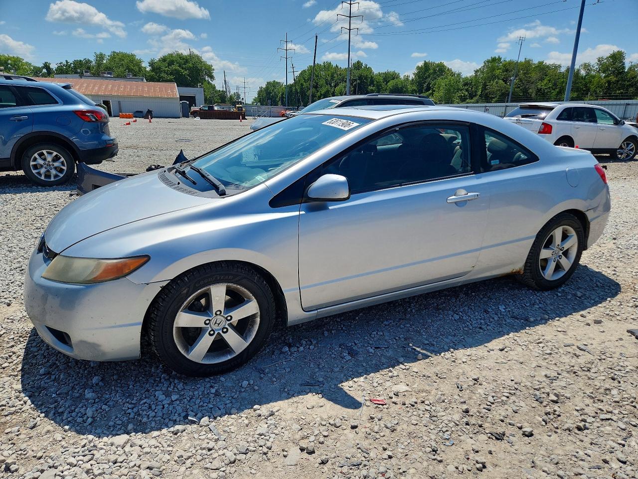 2008 Honda Civic Ex Silver vin: 2HGFG12828H573389