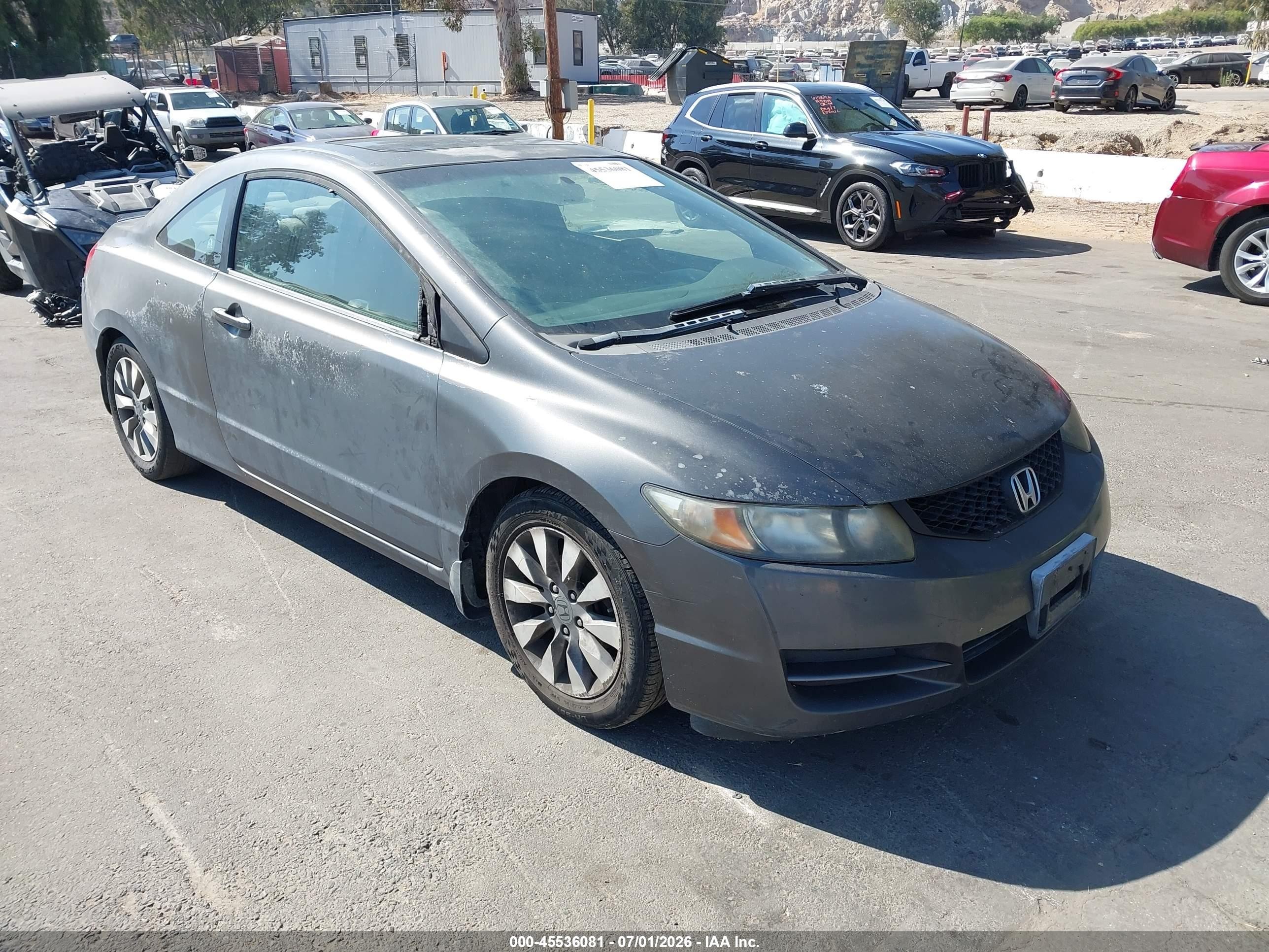 2009 Honda Civic Ex Gray vin: 2HGFG12829H525358