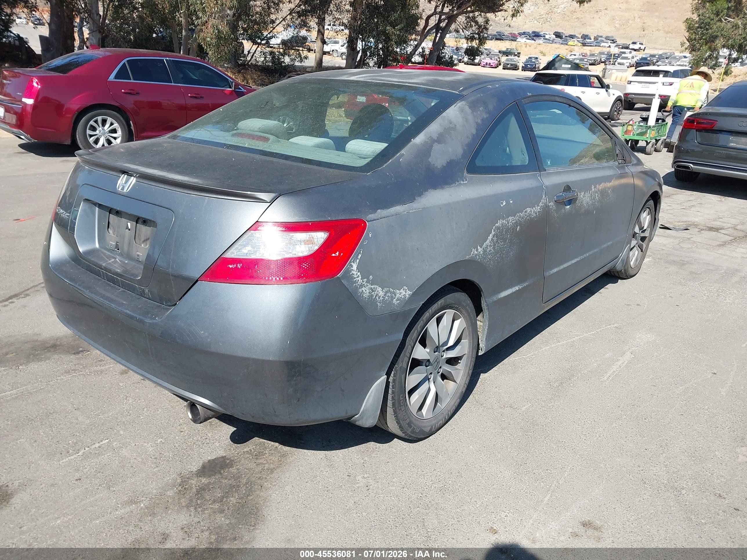 2009 Honda Civic Ex Gray vin: 2HGFG12829H525358