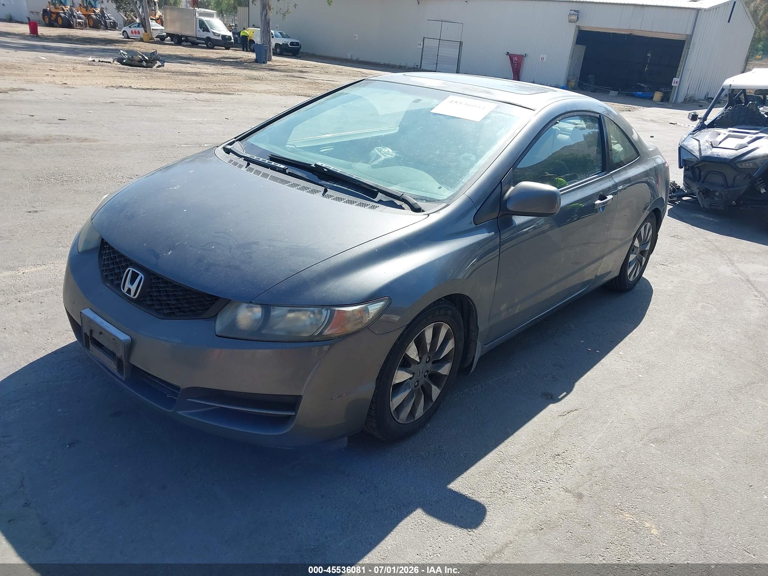 2009 Honda Civic Ex Gray vin: 2HGFG12829H525358